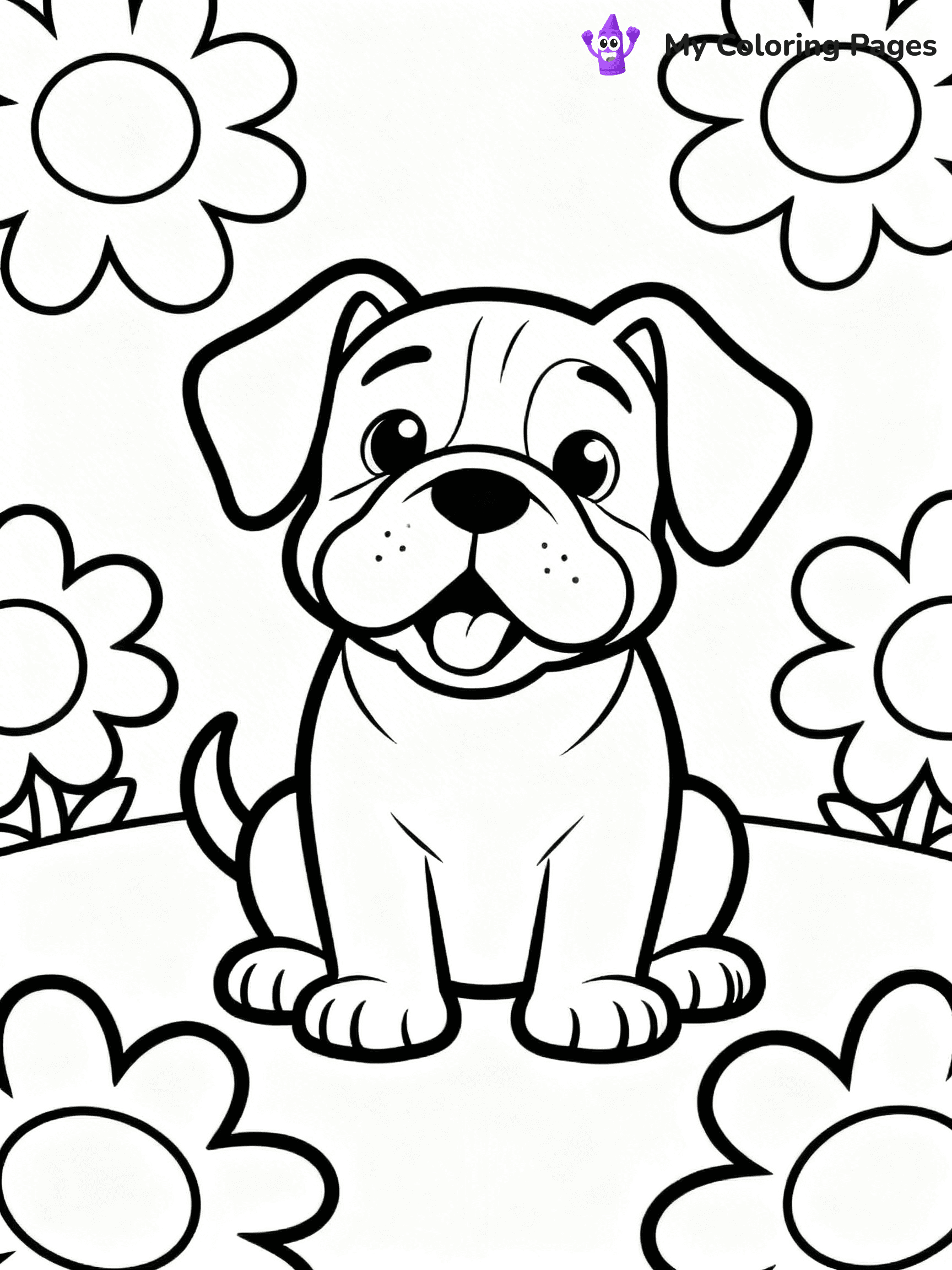 English Bulldog Coloring Pages - 55