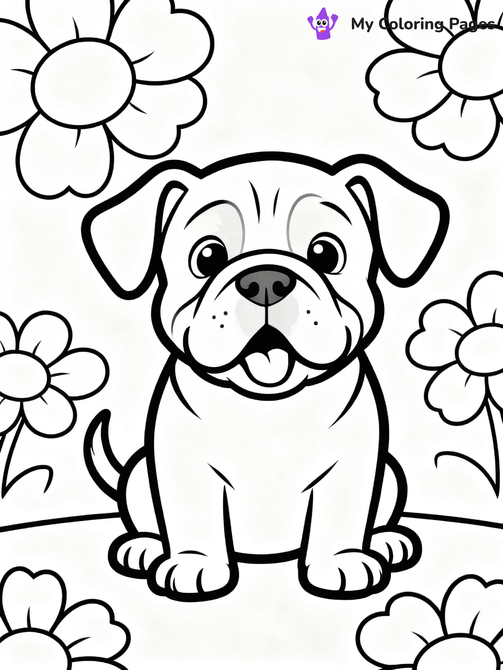 English Bulldog Coloring Pages - 54