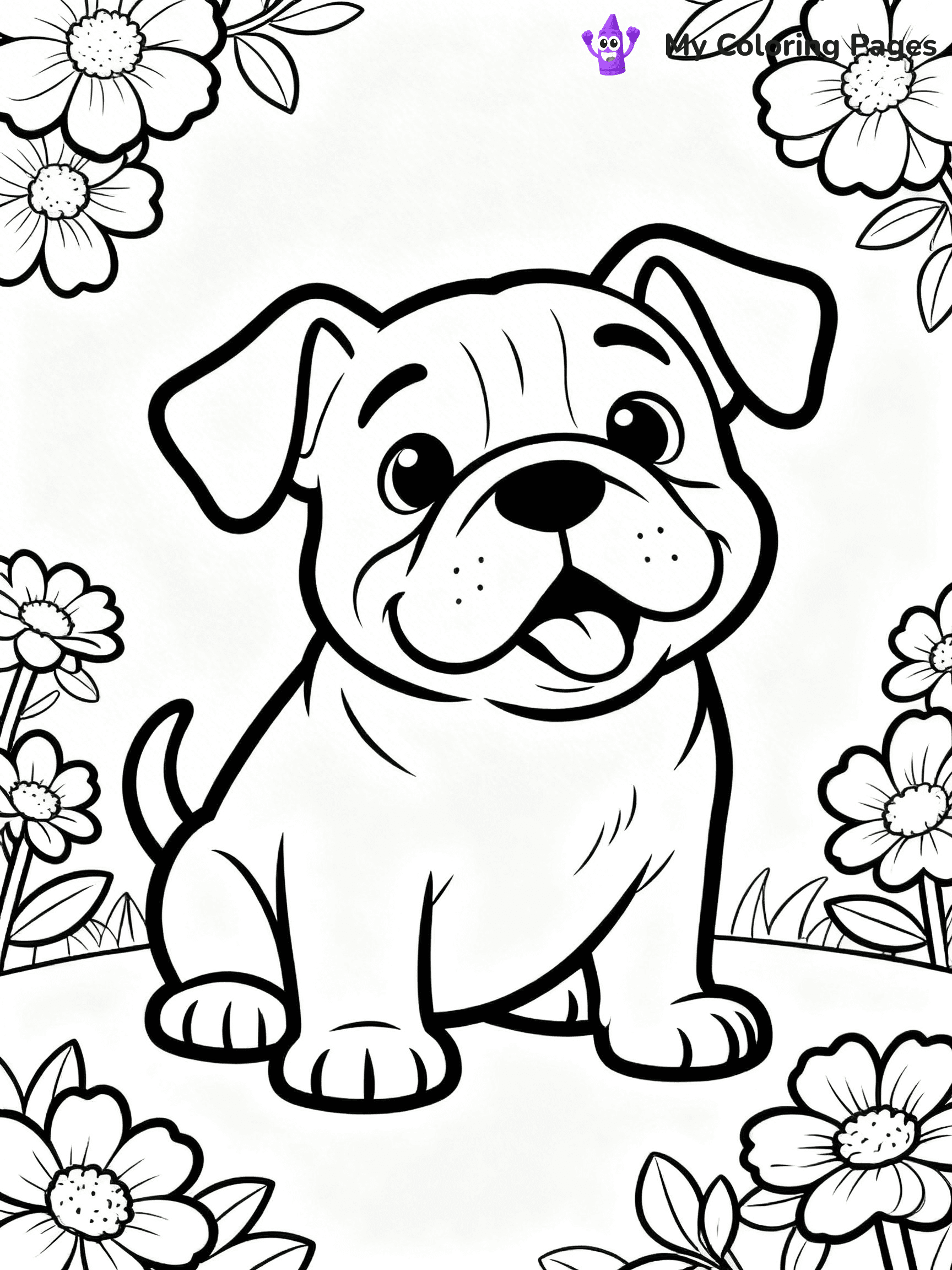 English Bulldog Coloring Pages - 53