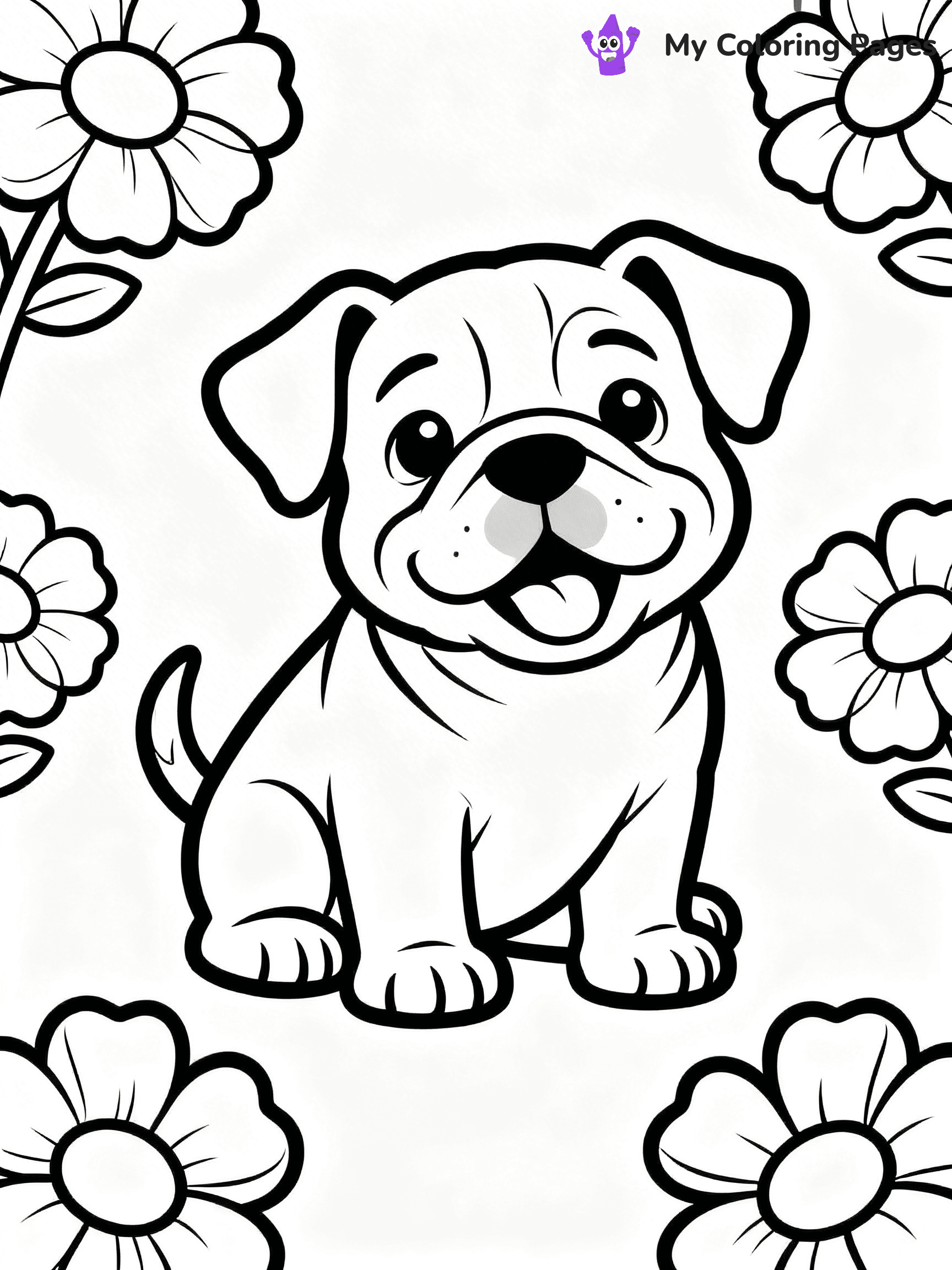 English Bulldog Coloring Pages - 52