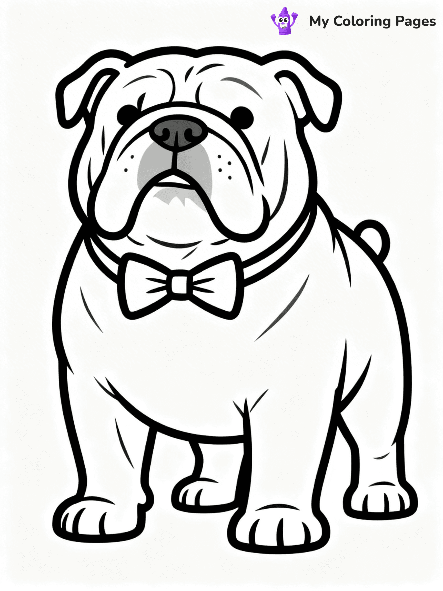 English Bulldog Coloring Pages - 50