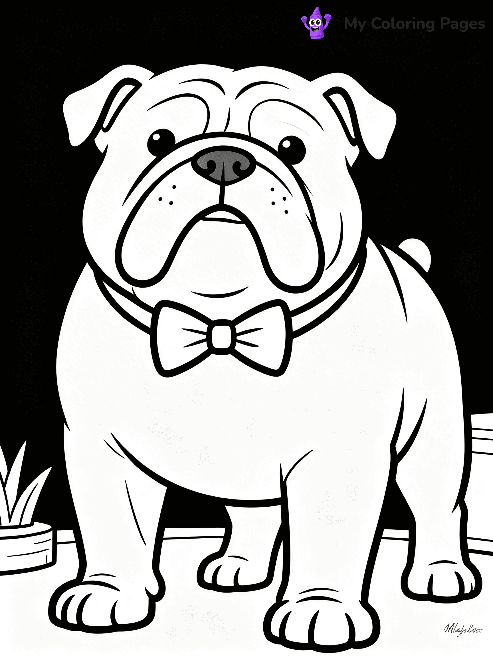 English Bulldog Coloring Pages - 46