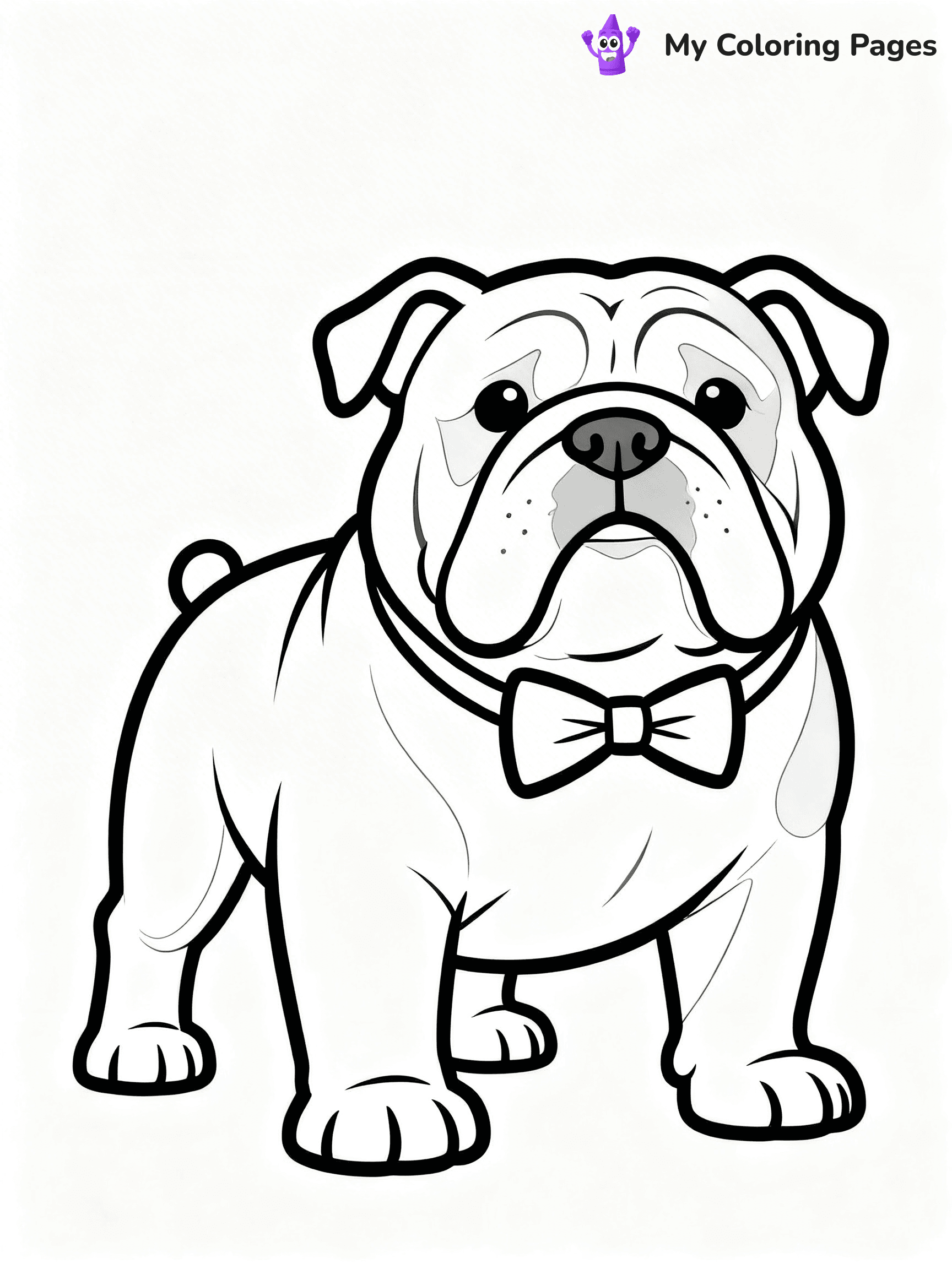 English Bulldog Coloring Pages - 44