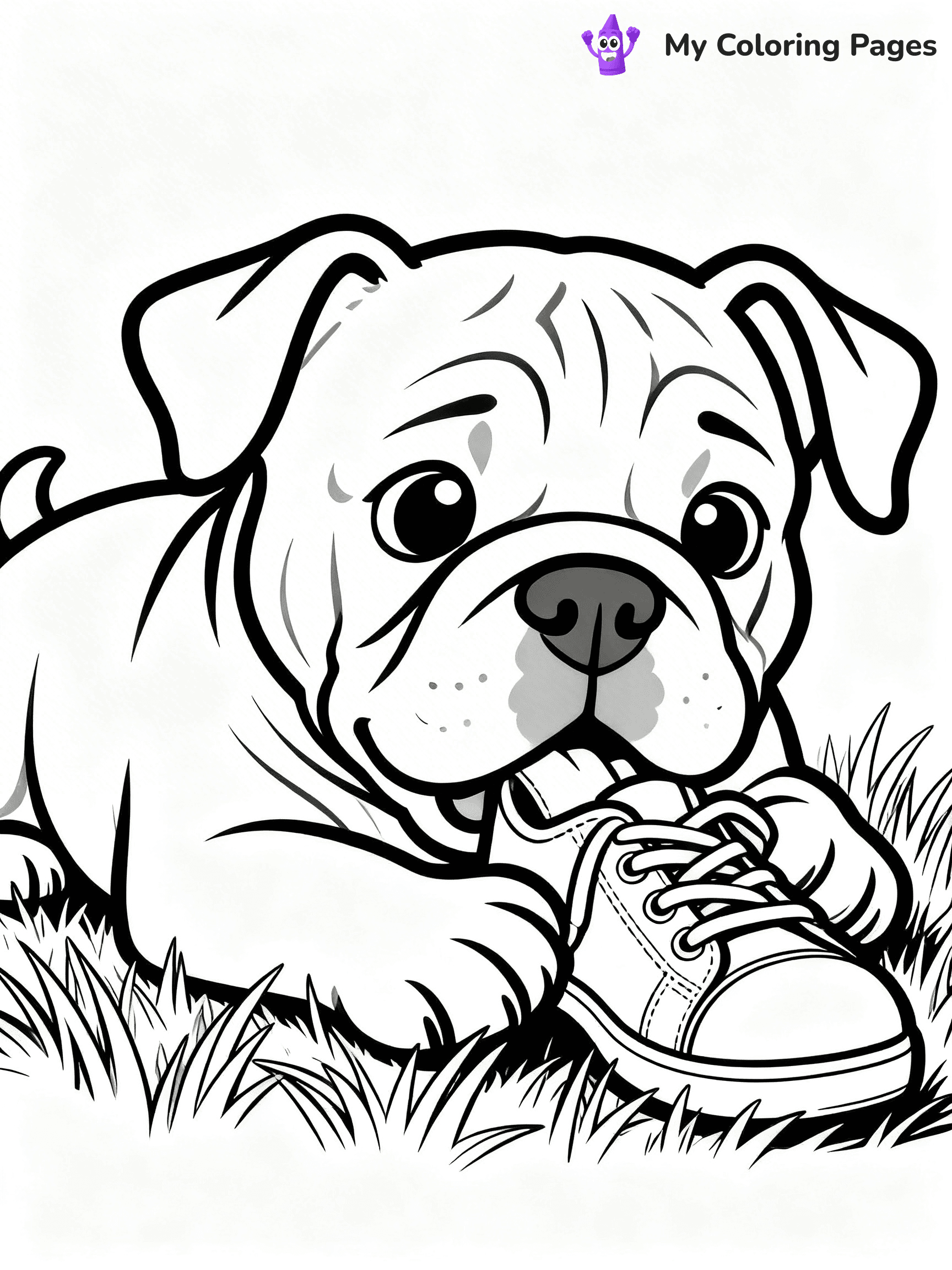 English Bulldog Coloring Pages - 43