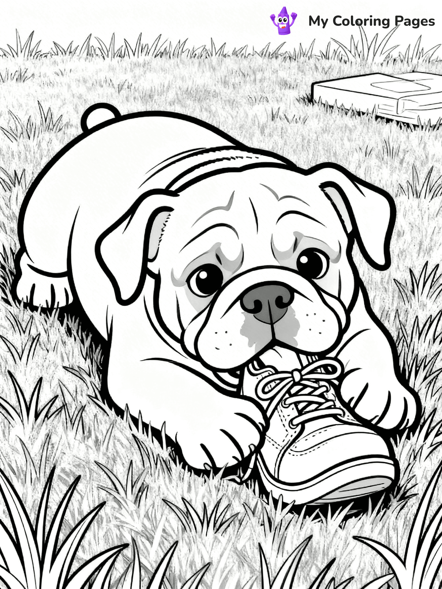 English Bulldog Coloring Pages - 38