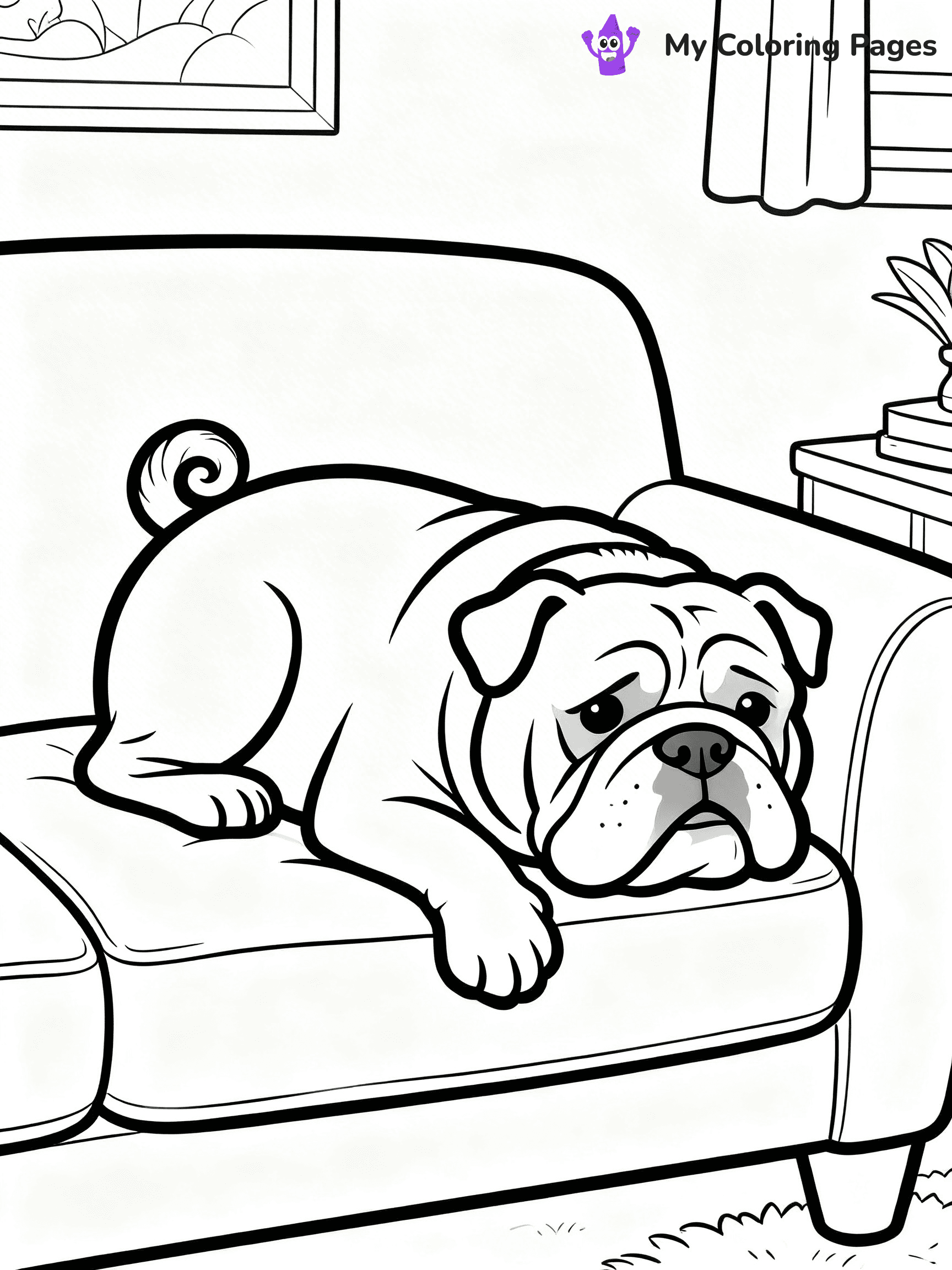 English Bulldog Coloring Pages - 36