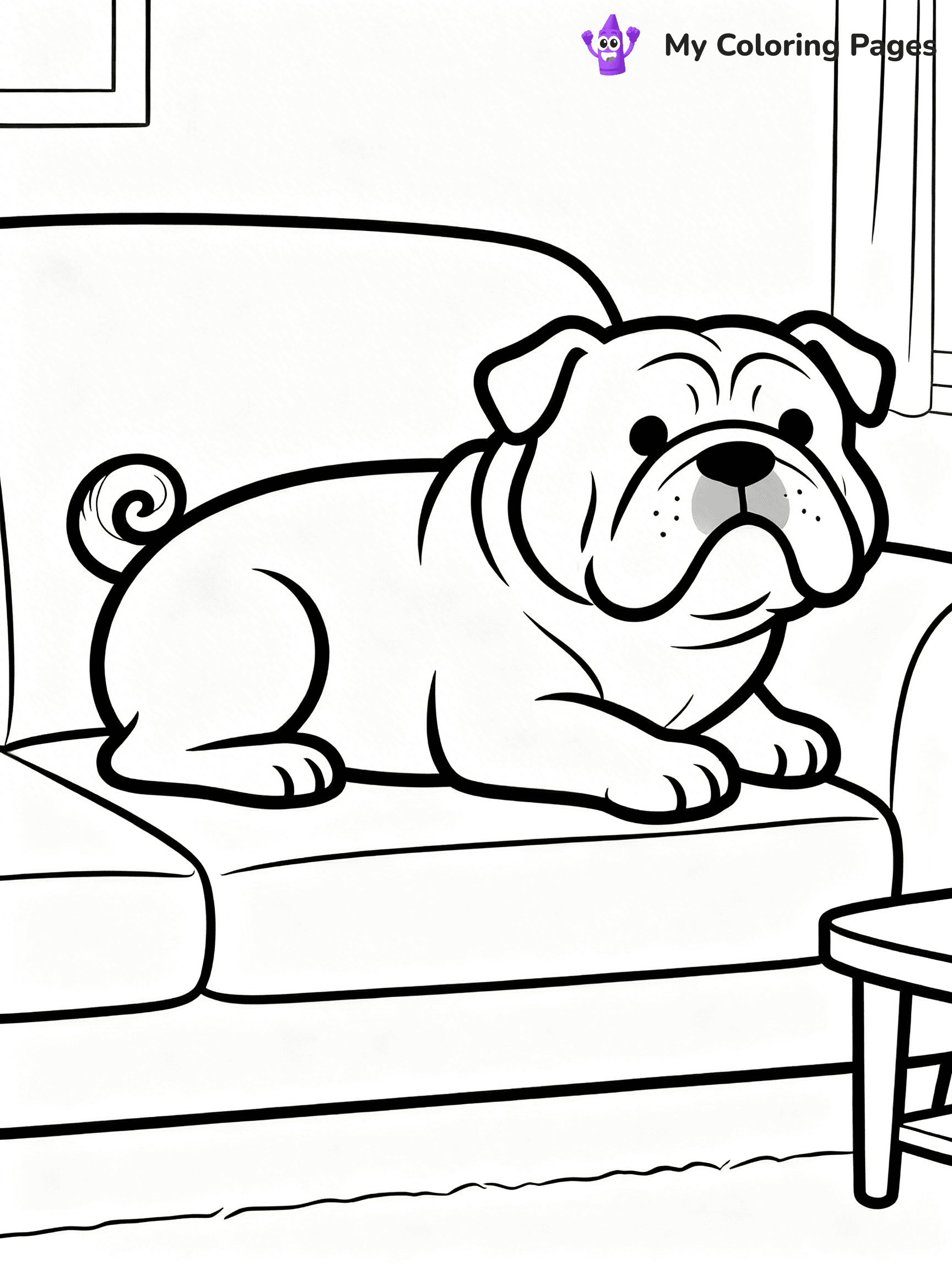 English Bulldog Coloring Pages - 35
