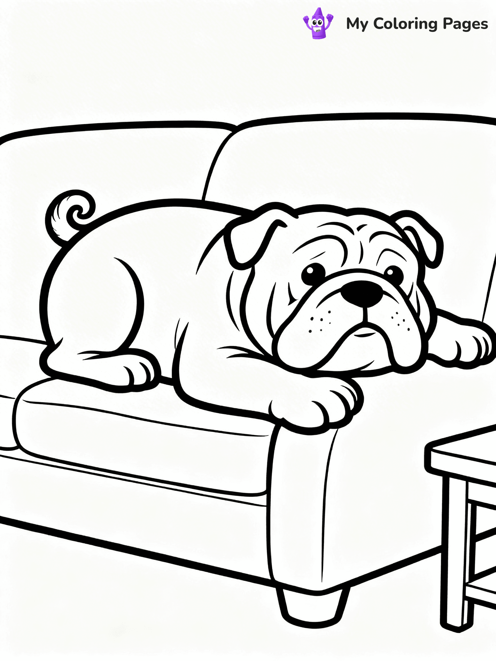 English Bulldog Coloring Pages - 33