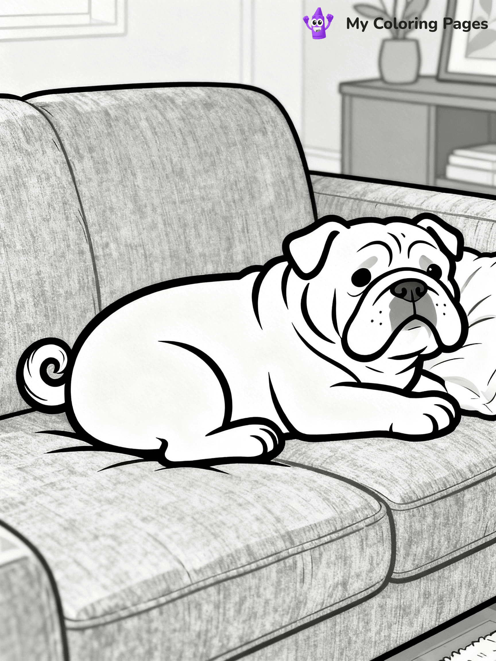 English Bulldog Coloring Pages - 31