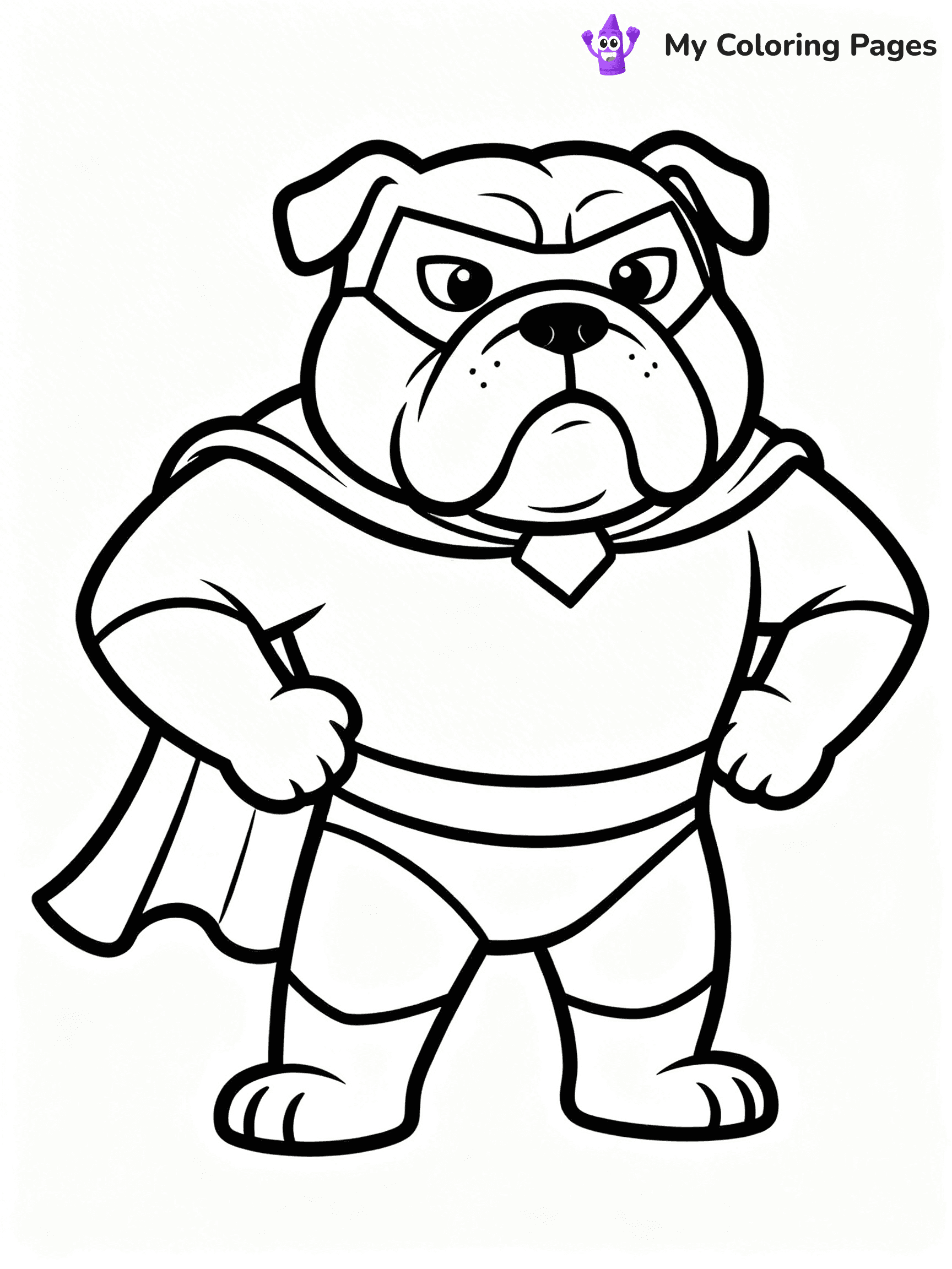 English Bulldog Coloring Pages - 30