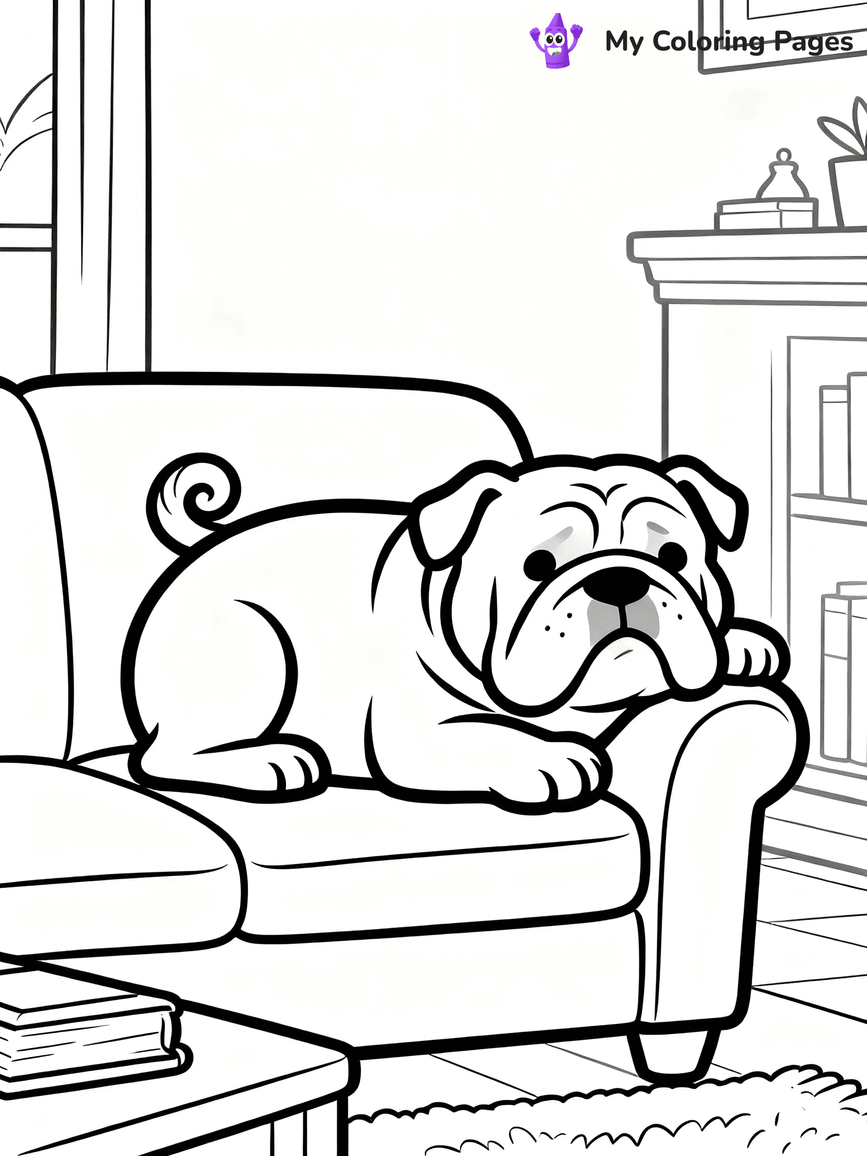 English Bulldog Coloring Pages - 29