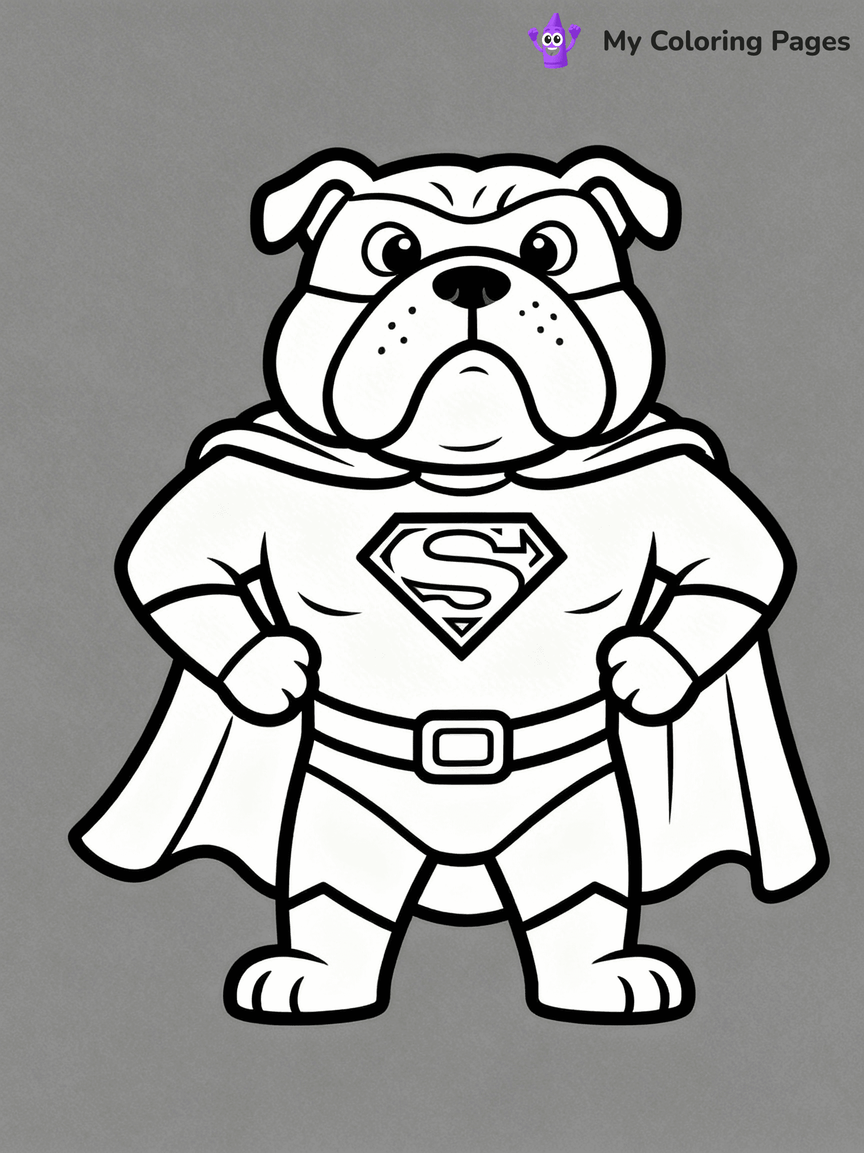 English Bulldog Coloring Pages - 25