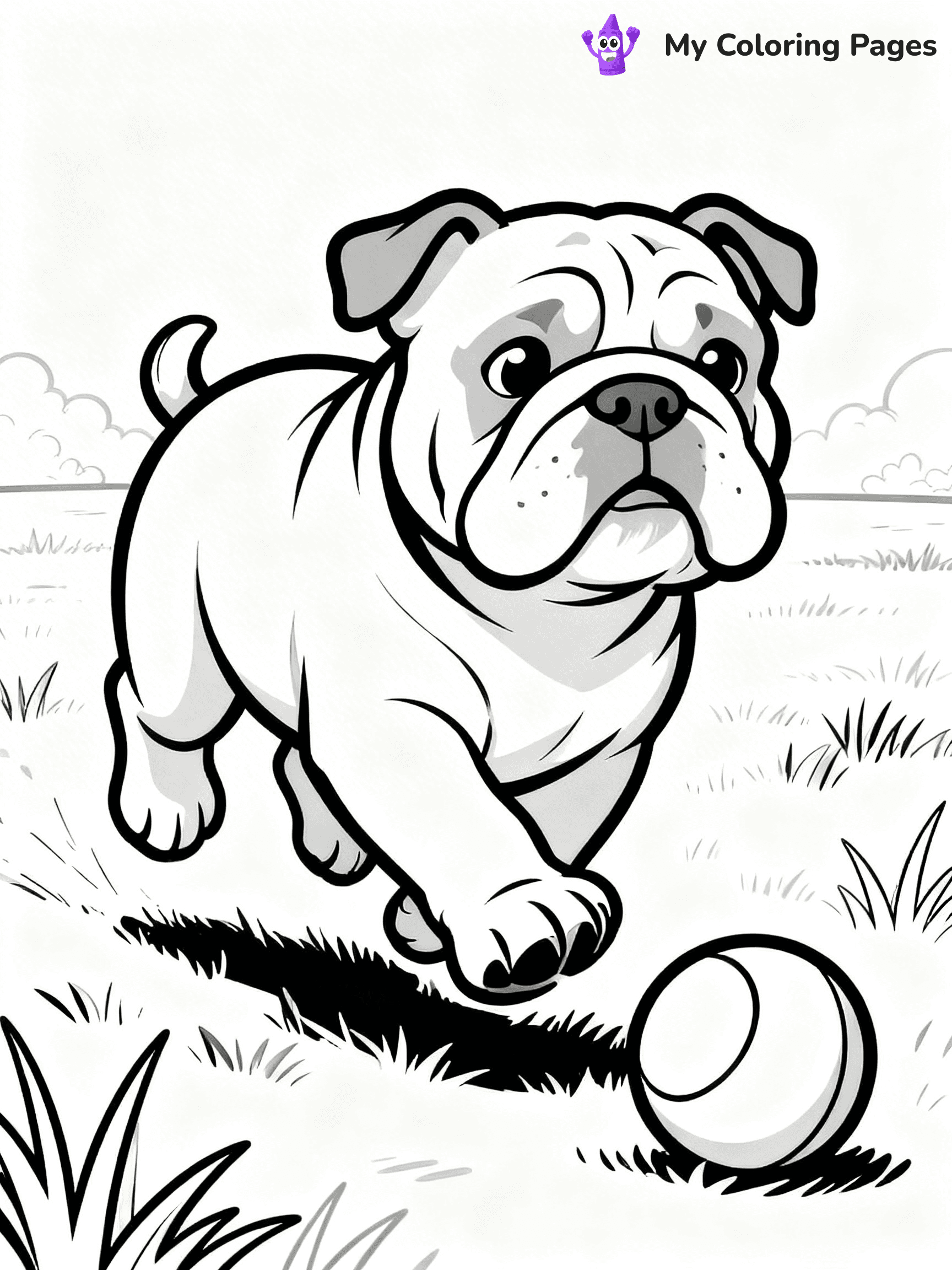 English Bulldog Coloring Pages - 24
