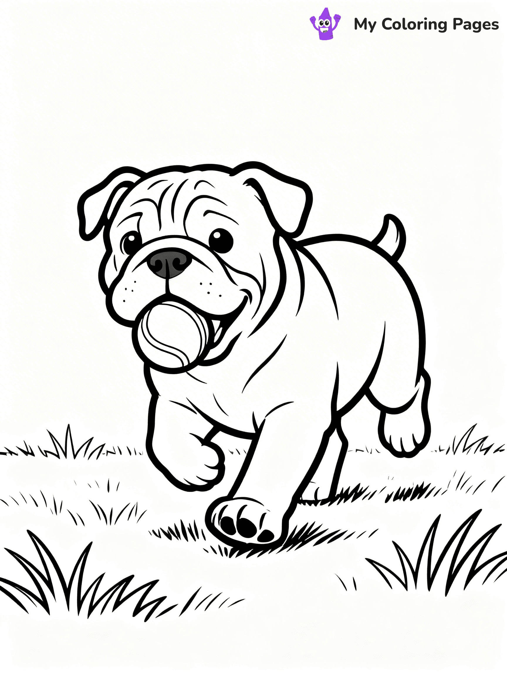 English Bulldog Coloring Pages - 23