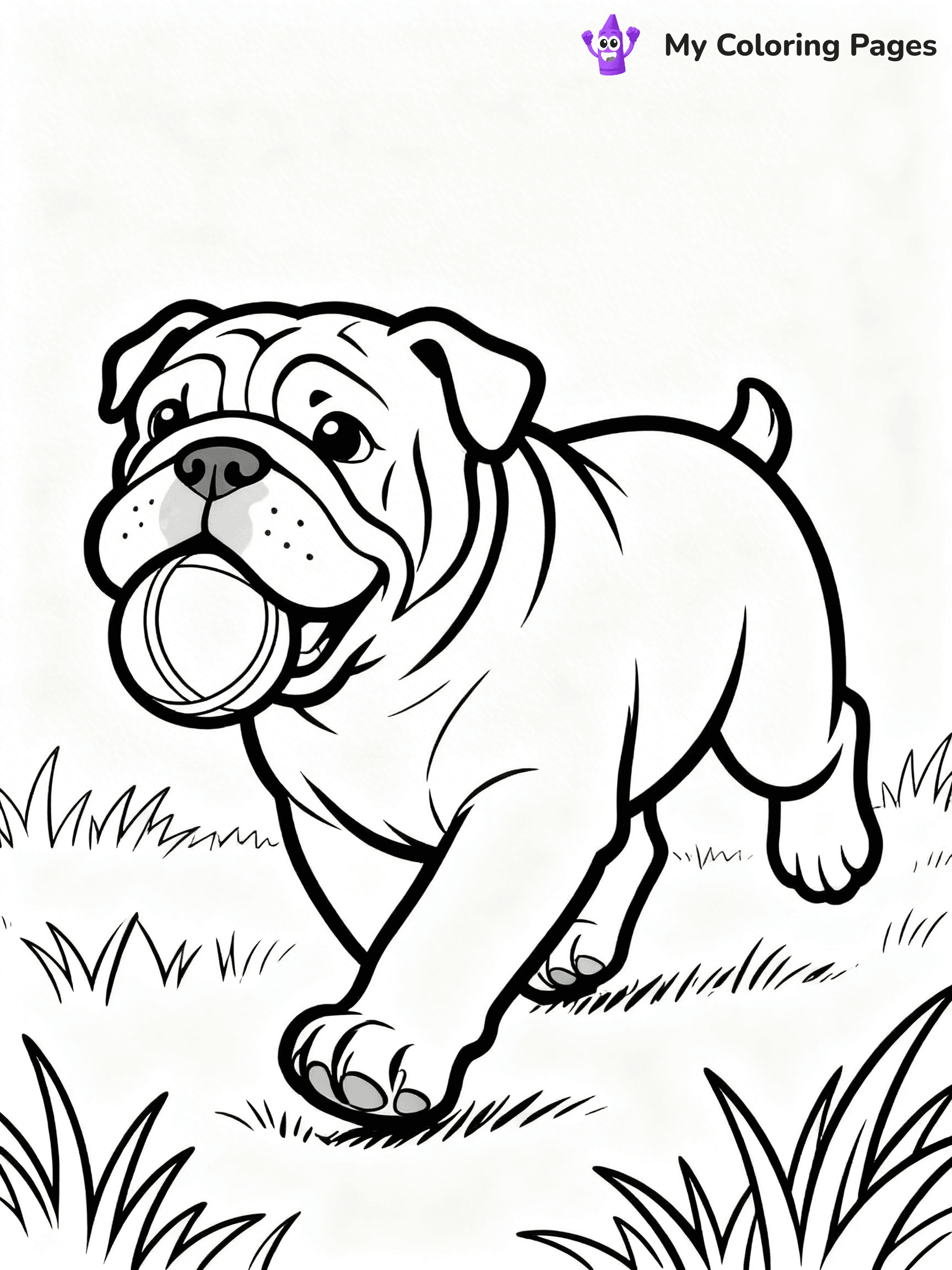 English Bulldog Coloring Pages - 20
