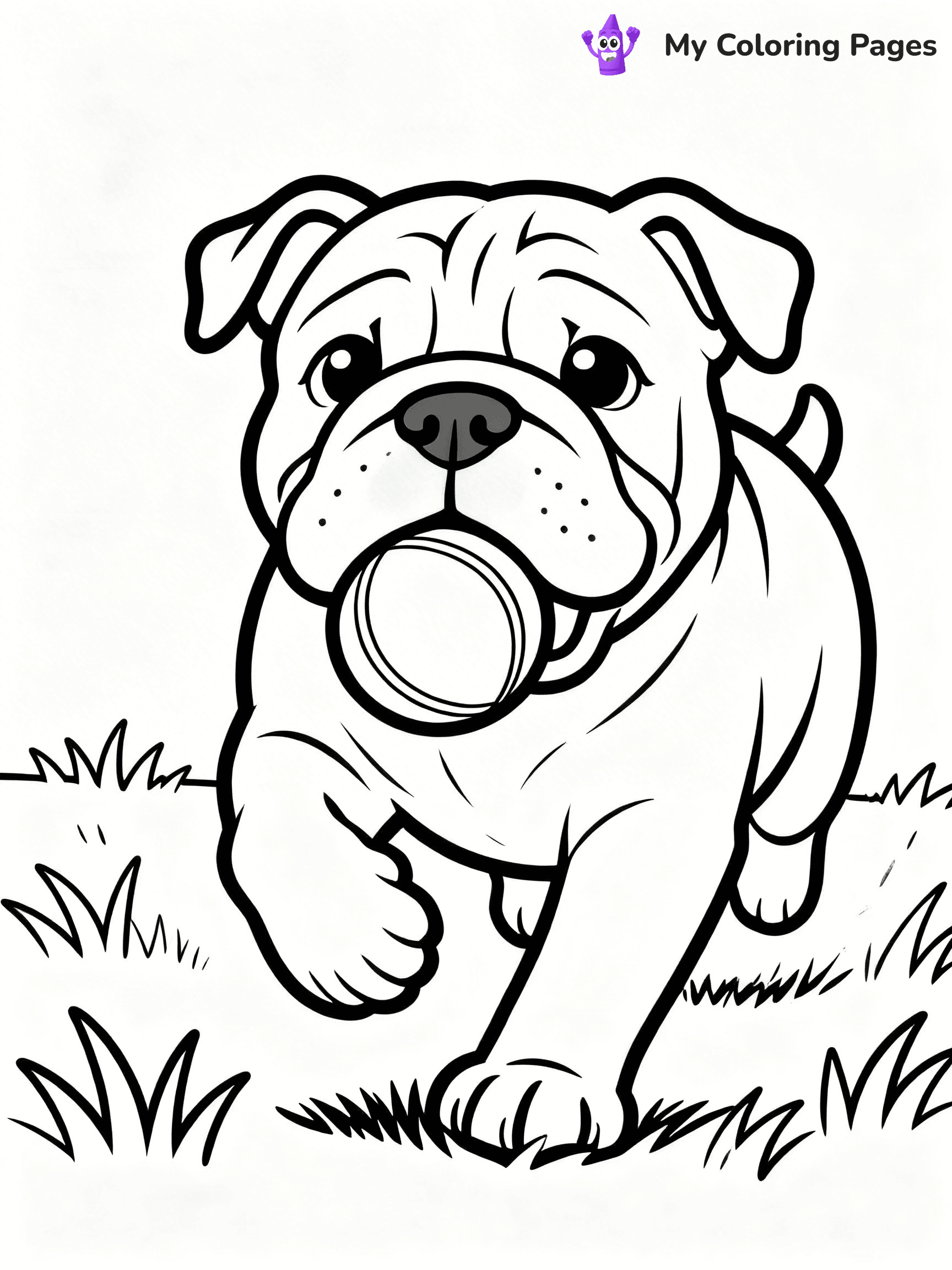 English Bulldog Coloring Pages - 19