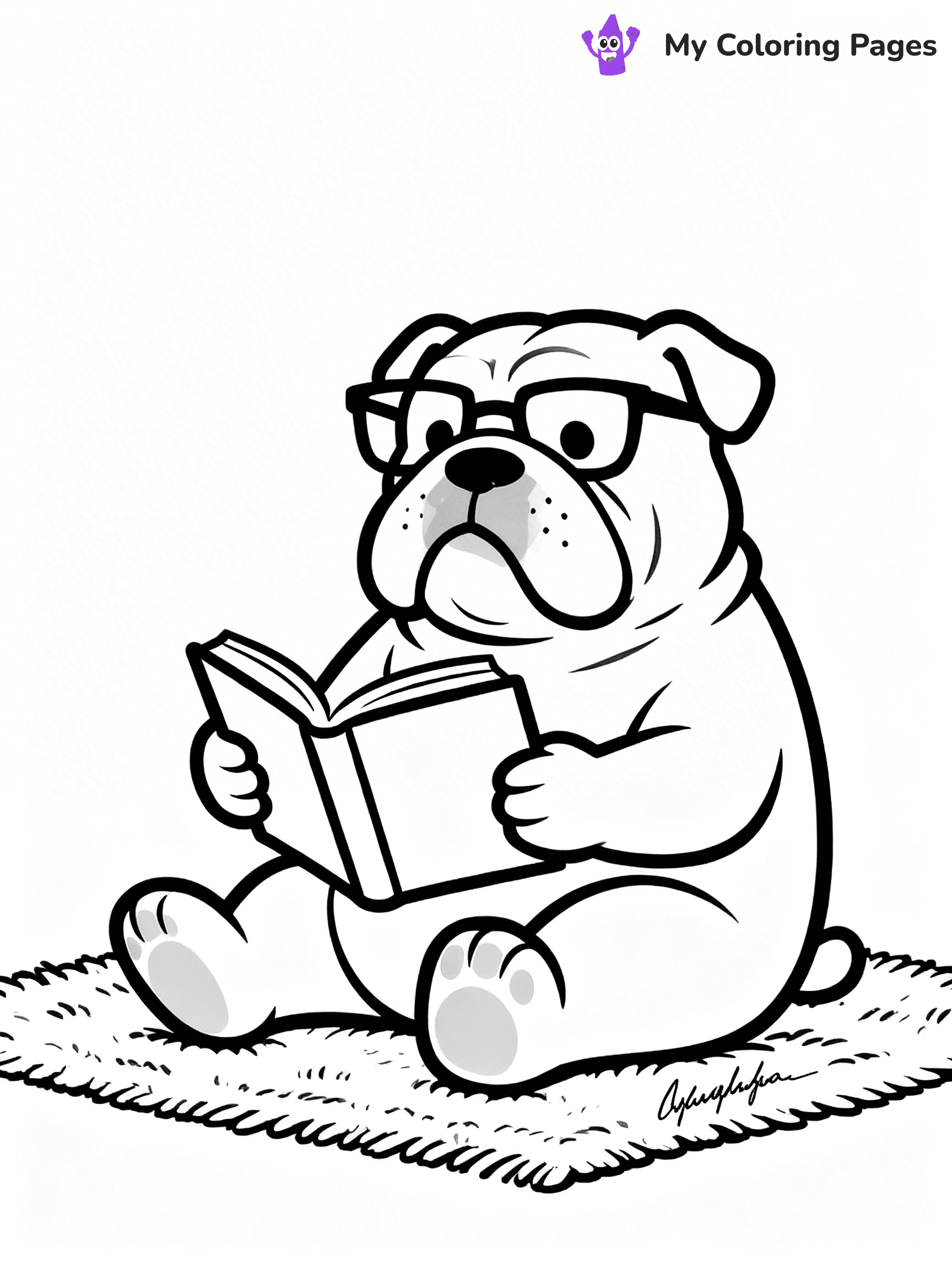 English Bulldog Coloring Pages - 16