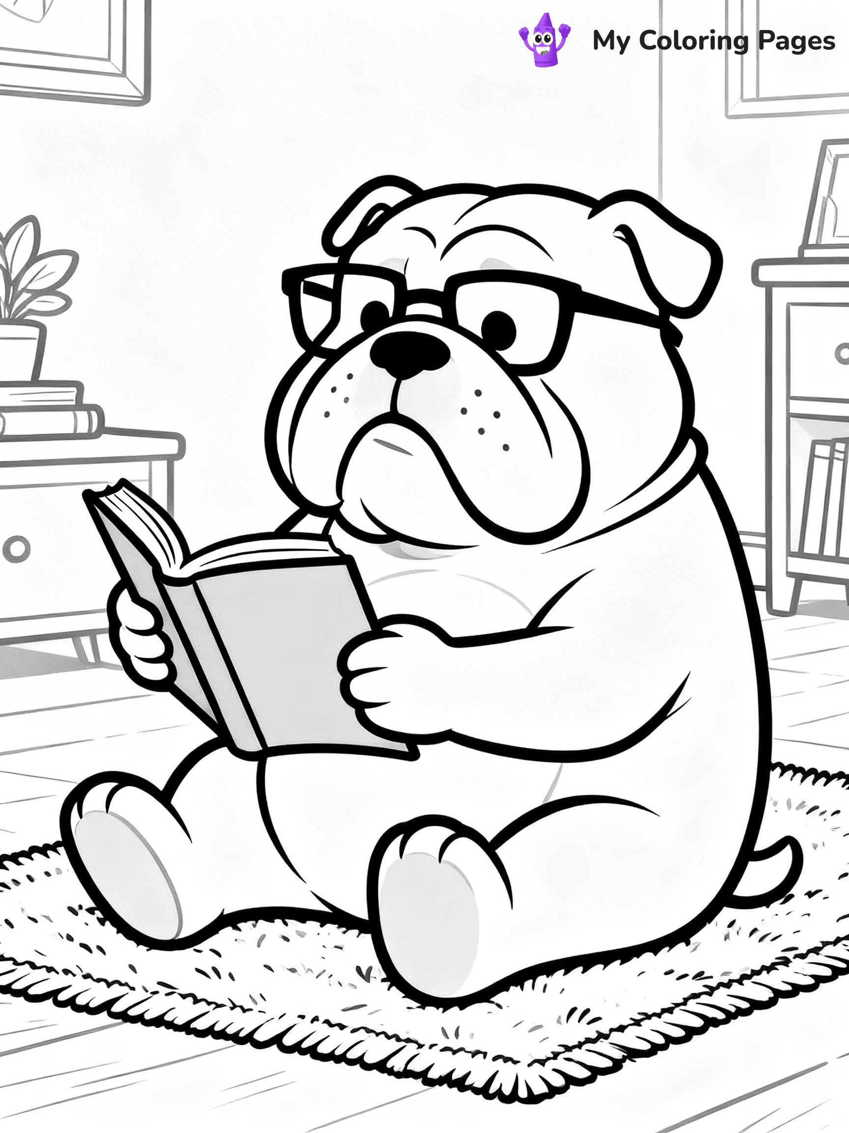 English Bulldog Coloring Pages - 15