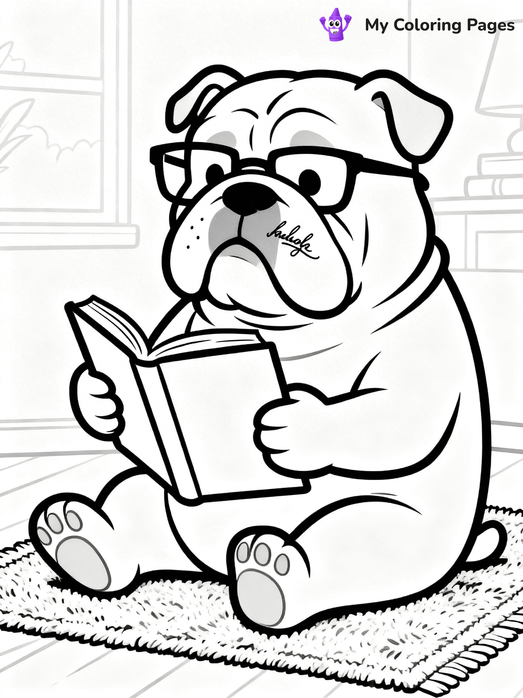 English Bulldog Coloring Pages - 13