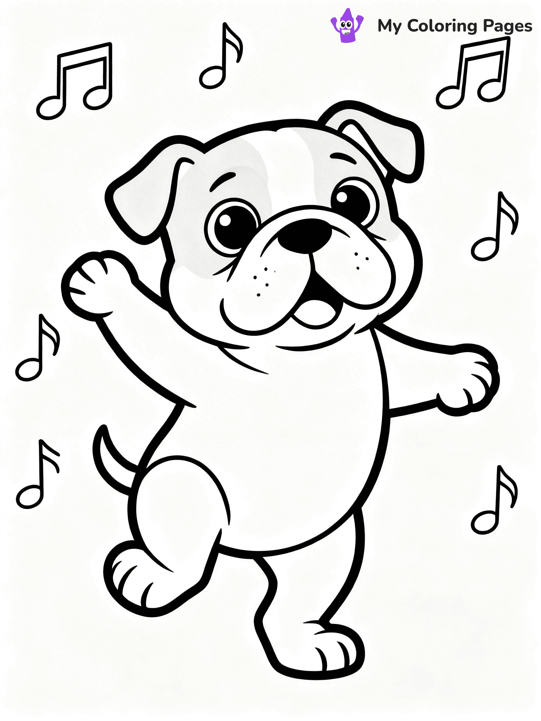 English Bulldog Coloring Pages - 11