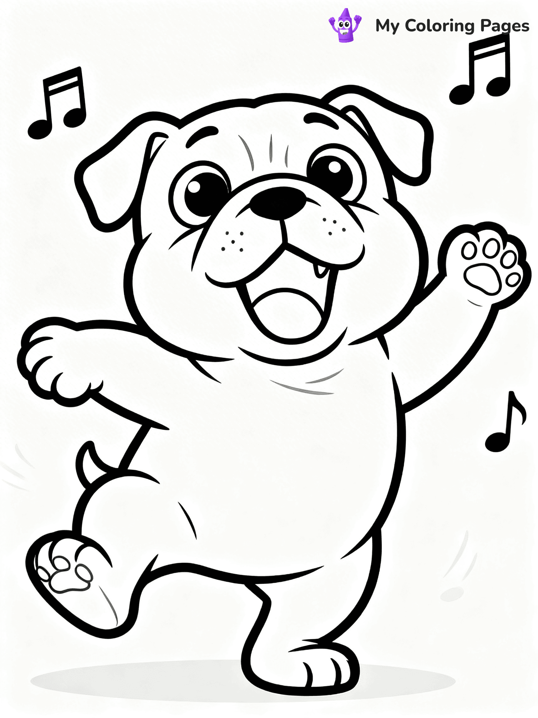 English Bulldog Coloring Pages - 10