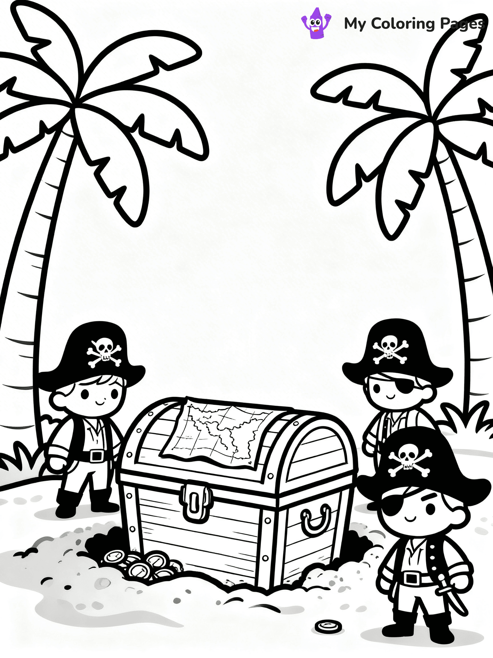 Treasure Map Coloring Pages - 35
