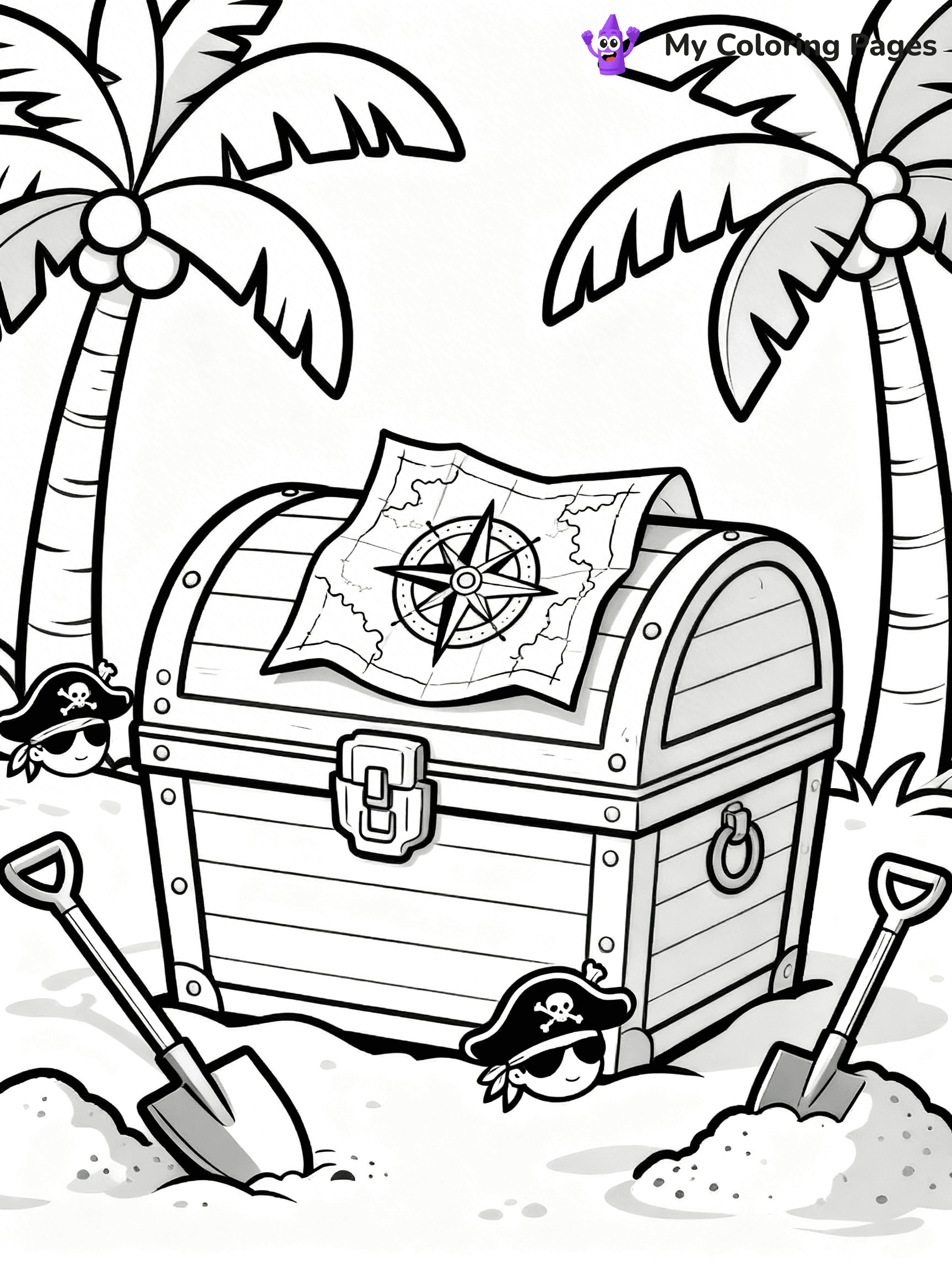 Treasure Map Coloring Pages - 33