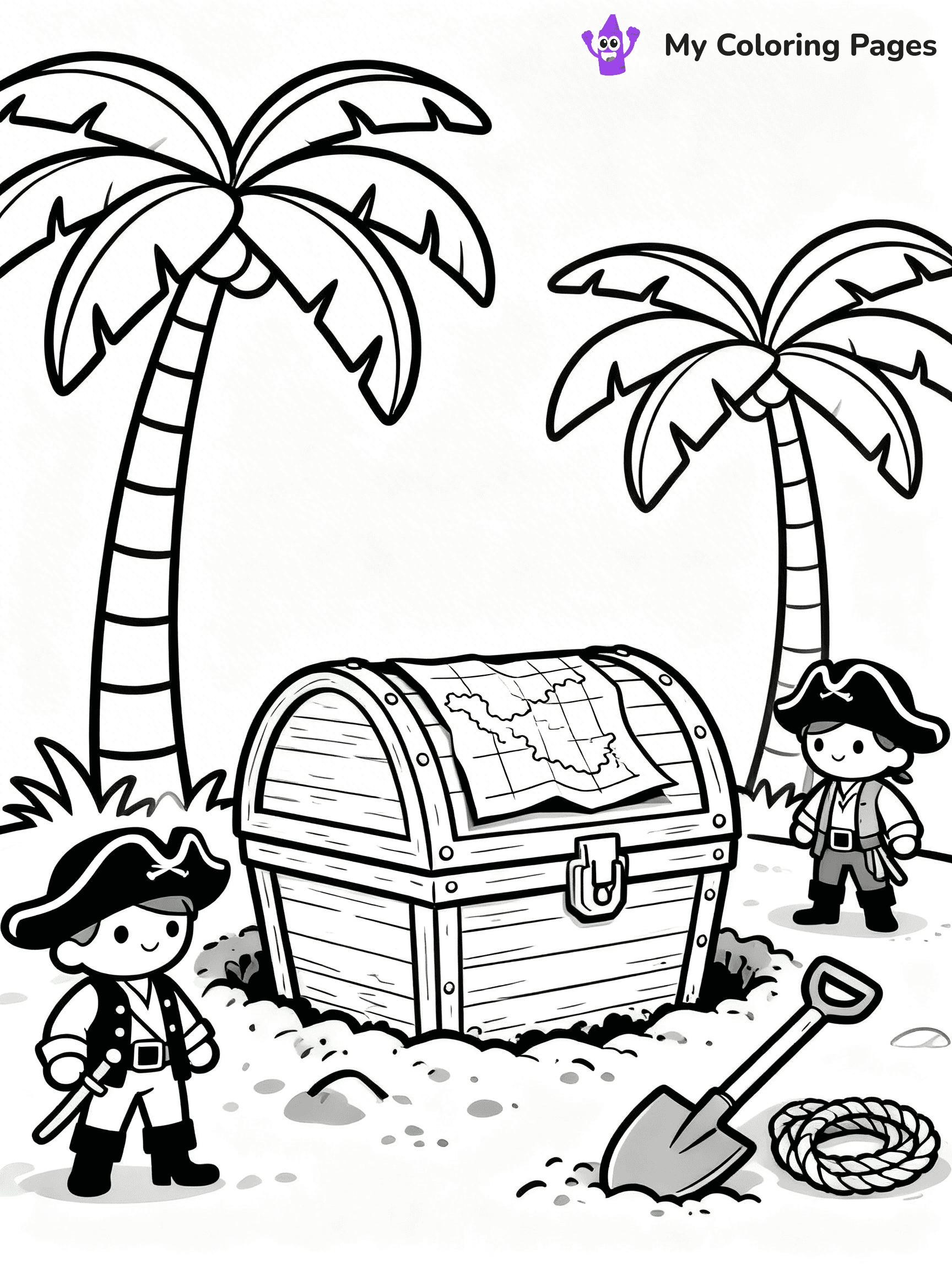 Treasure Map Coloring Pages - 32
