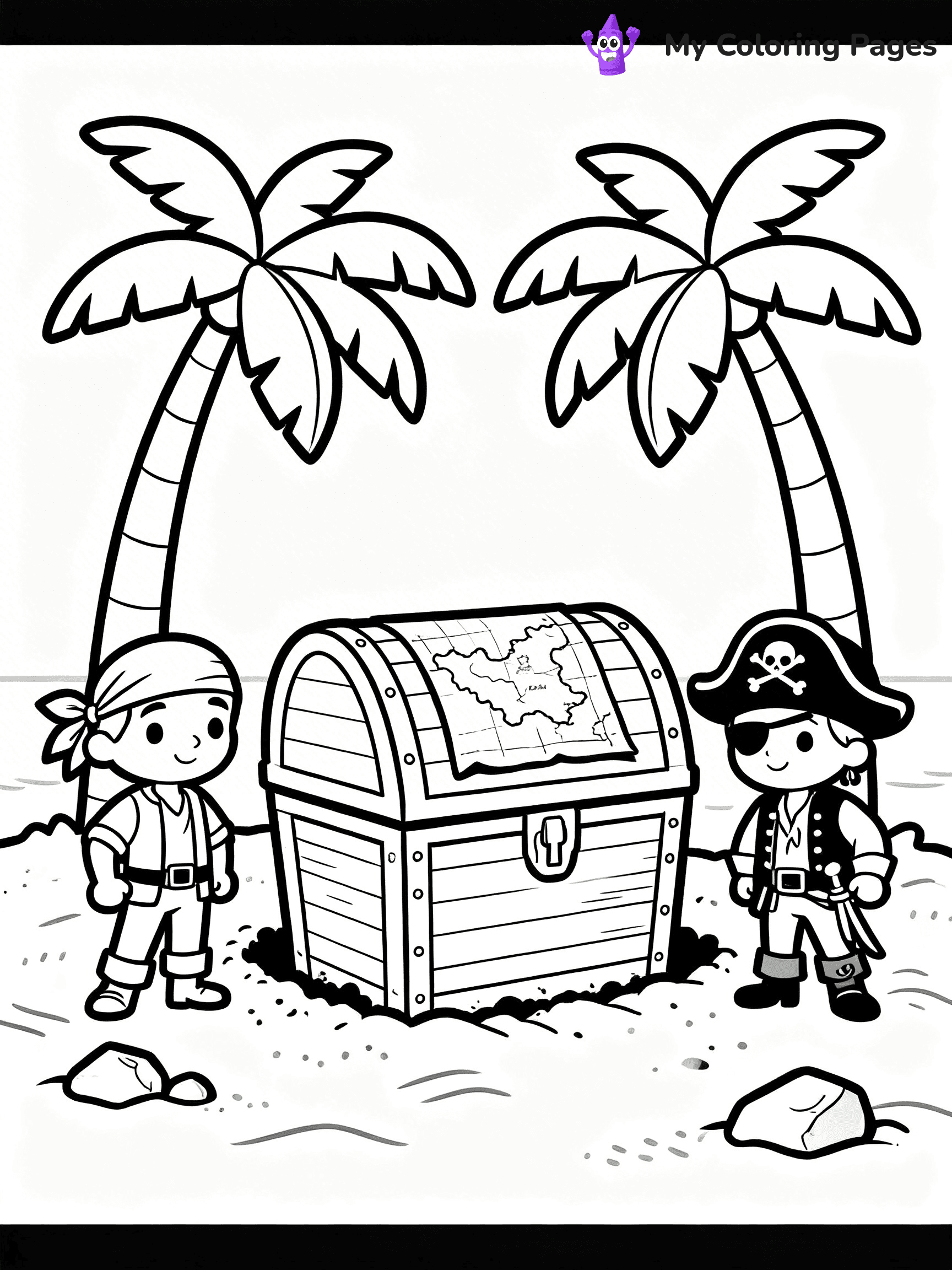 Treasure Map Coloring Pages - 31
