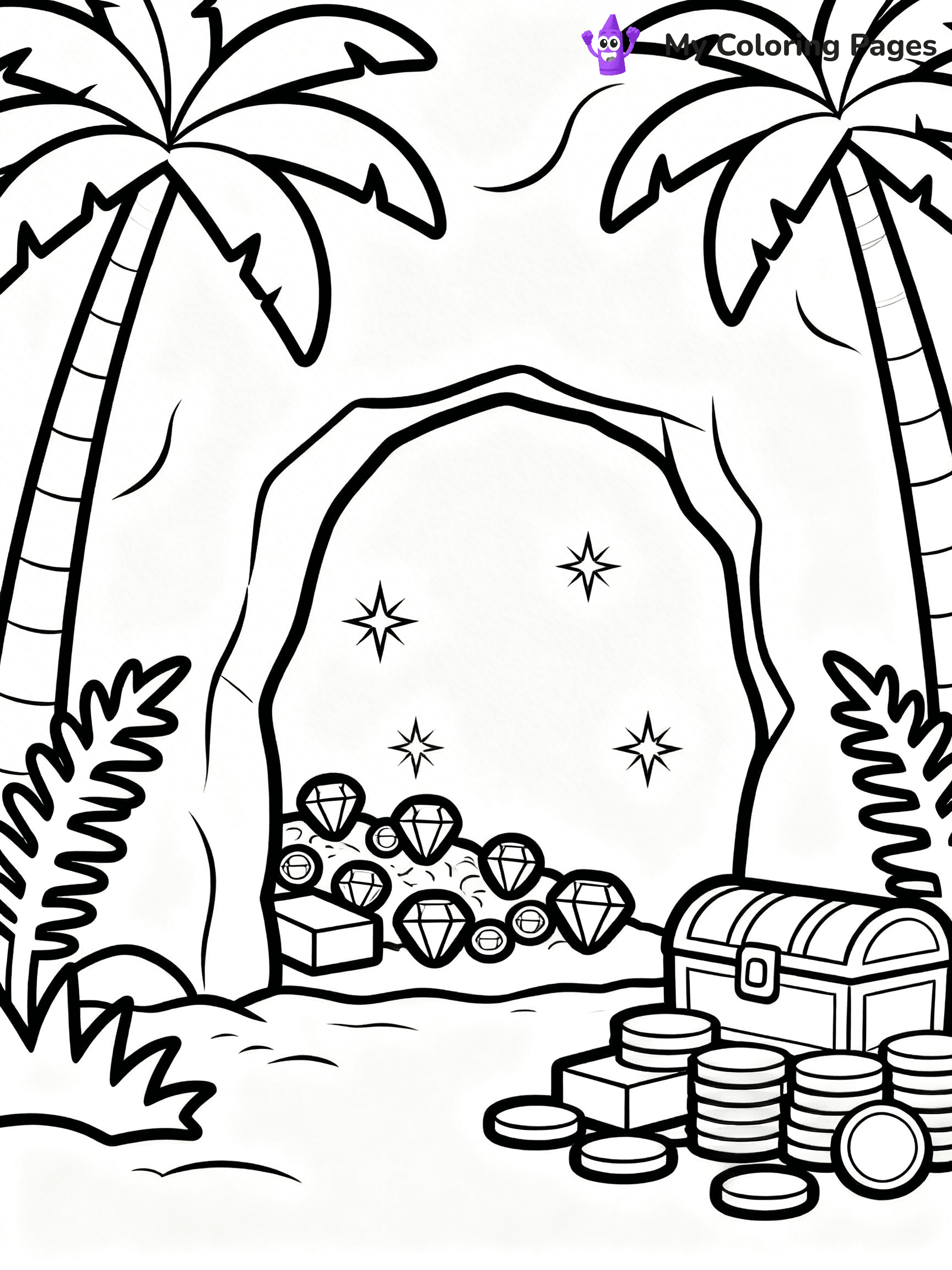 Treasure Map Coloring Pages - 19