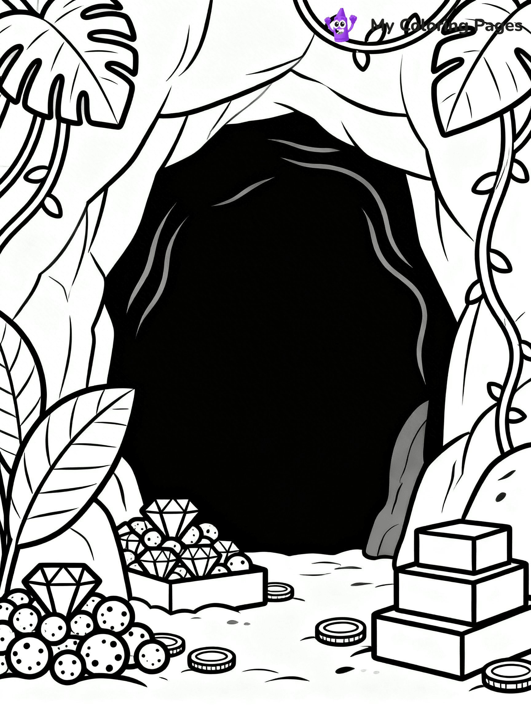 Treasure Map Coloring Pages - 16