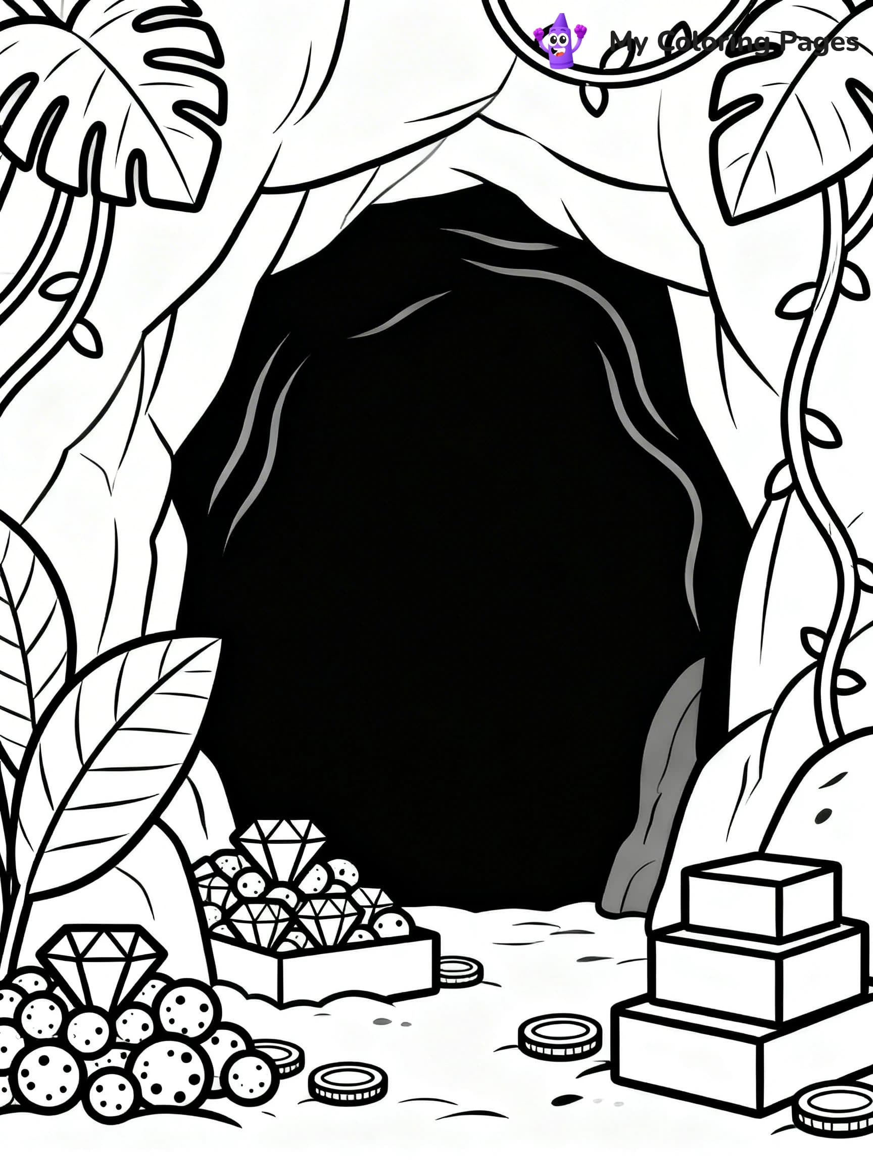Treasure Map Coloring Pages - 16