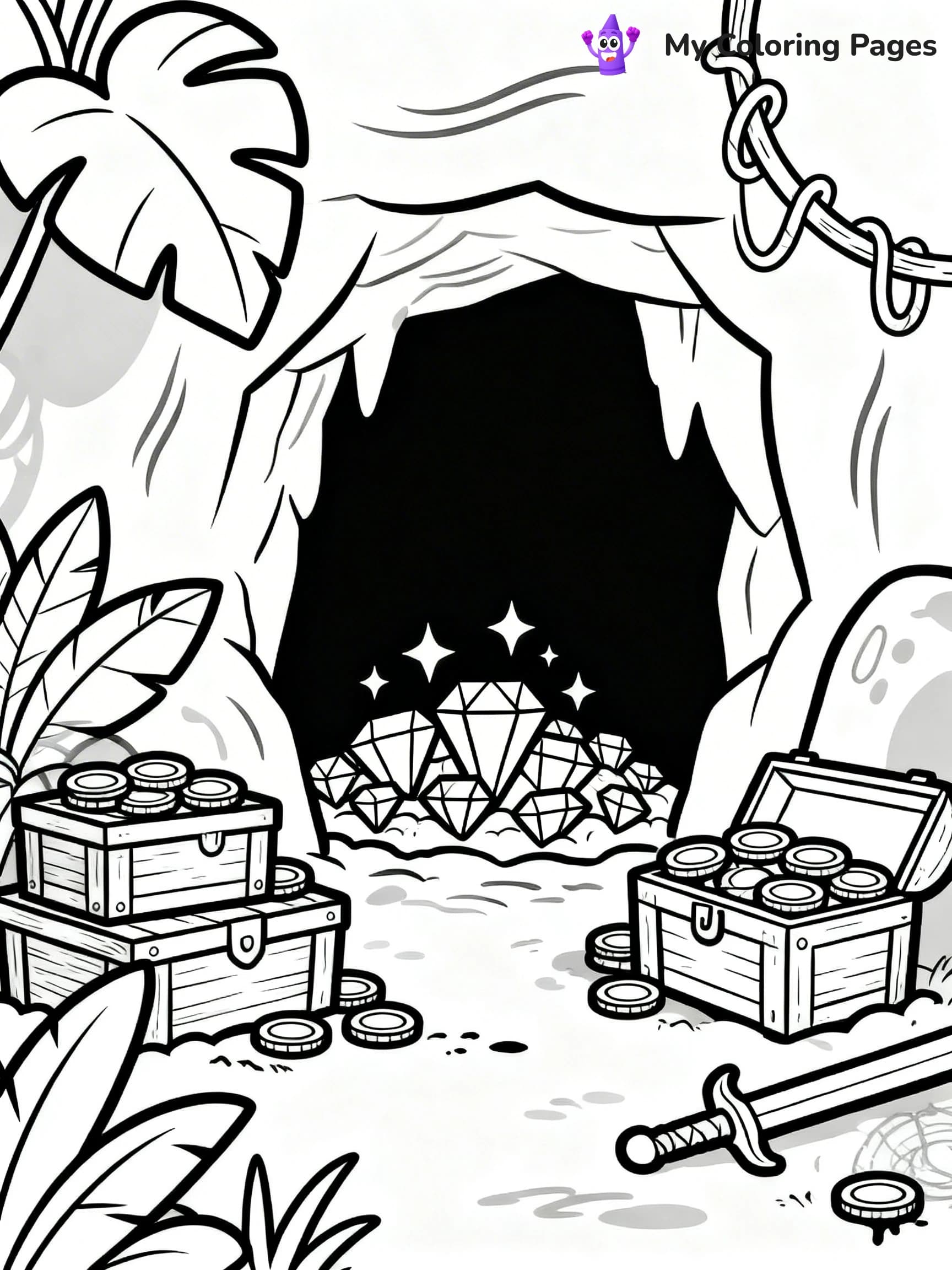 Treasure Map Coloring Pages - 15
