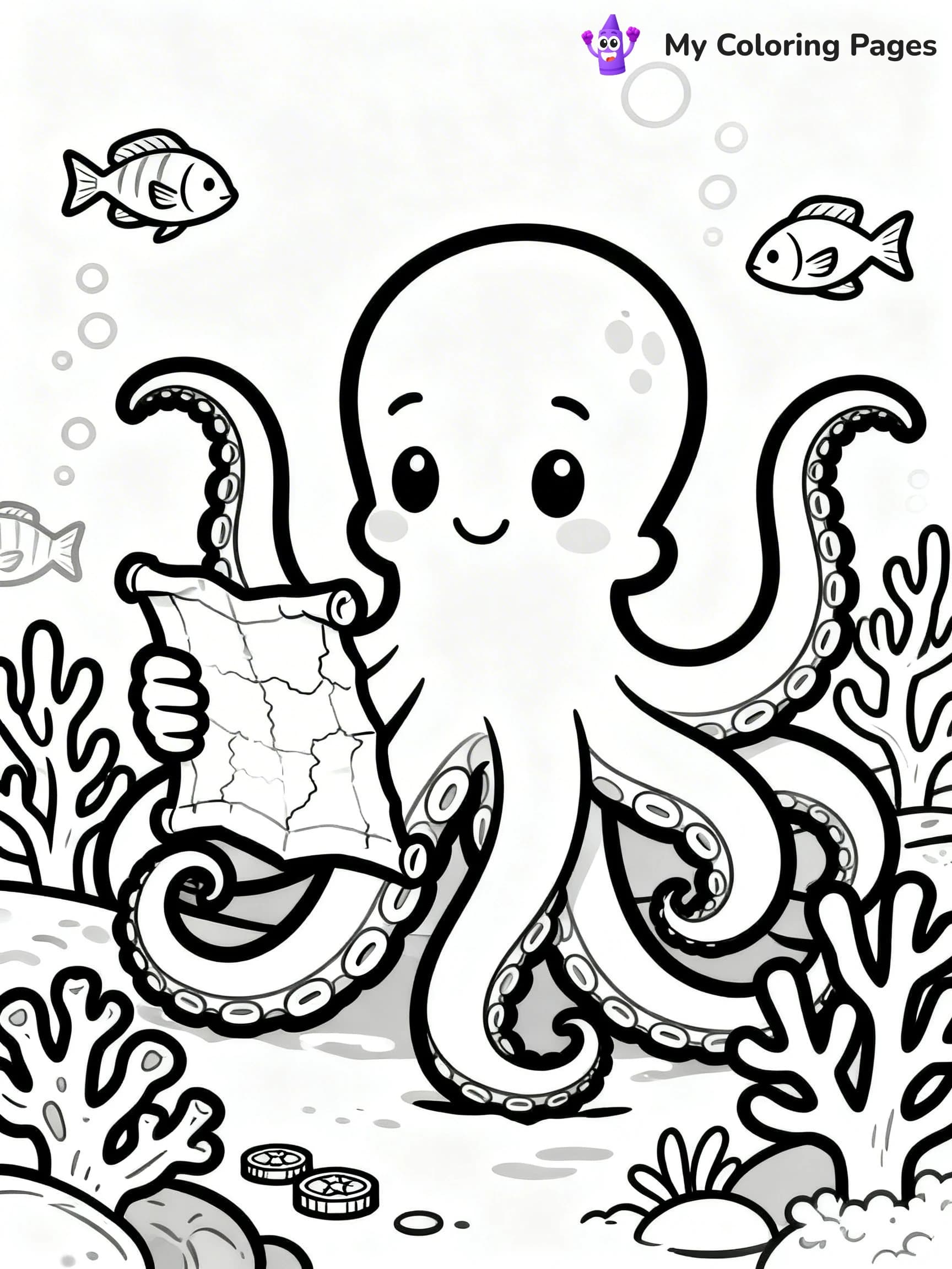 Treasure Map Coloring Pages - 13