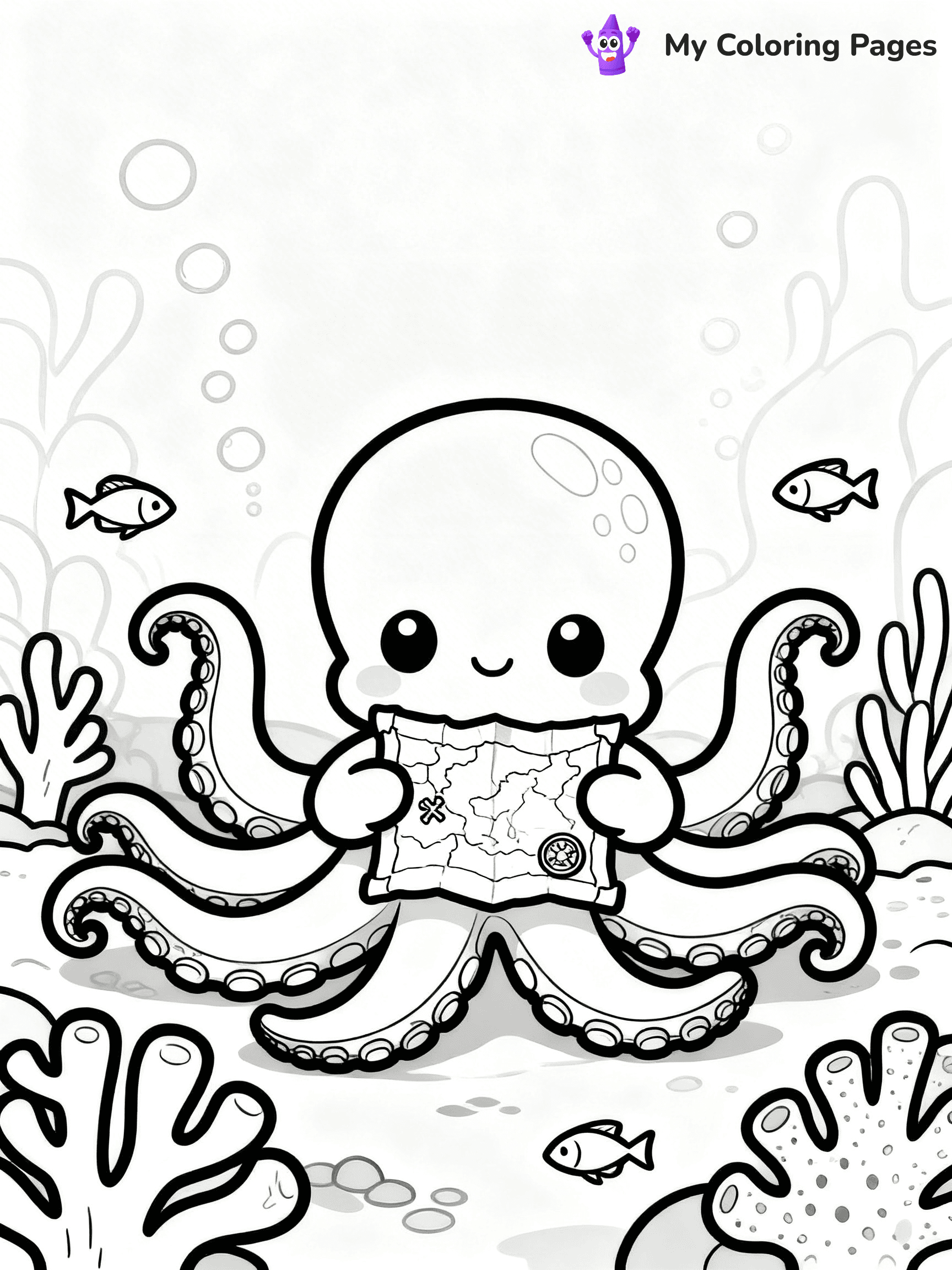 Treasure Map Coloring Pages - 11