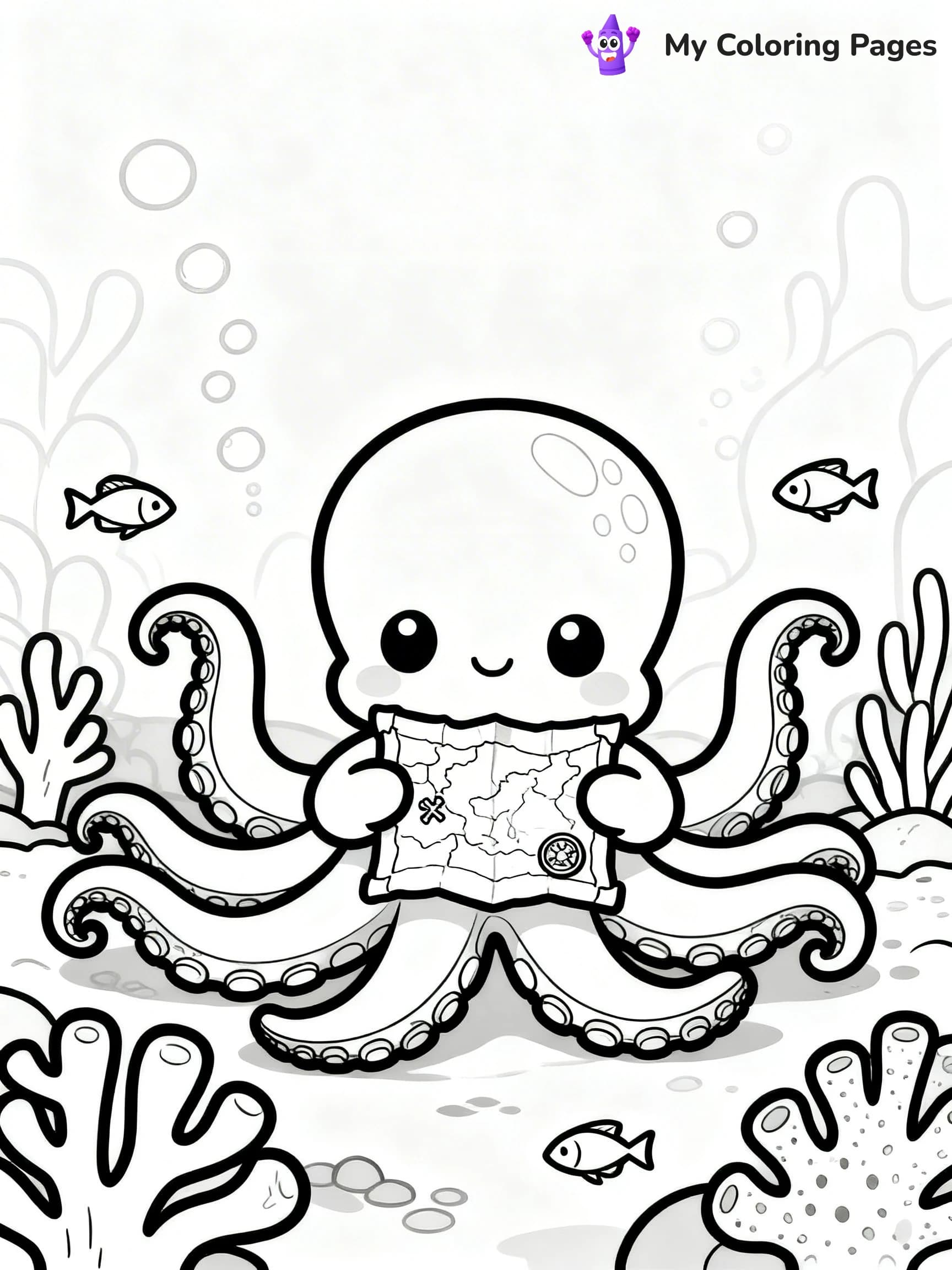Treasure Map Coloring Pages - 11