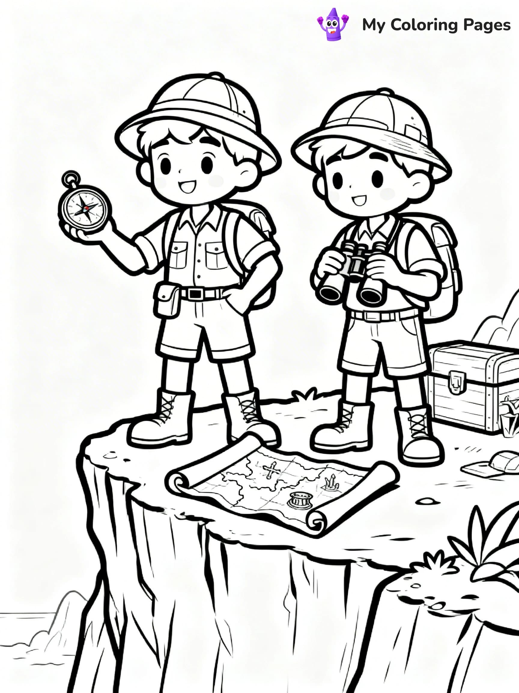 Treasure Map Coloring Pages - 8