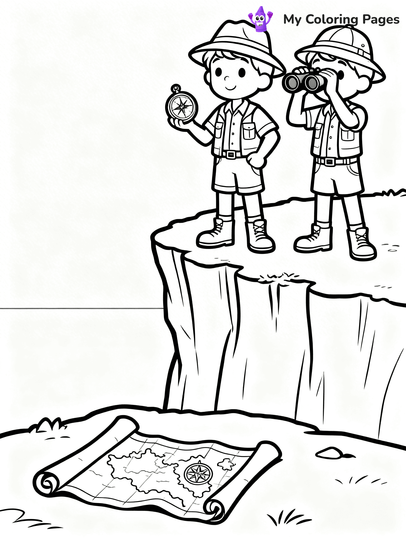 Treasure Map Coloring Pages - 4