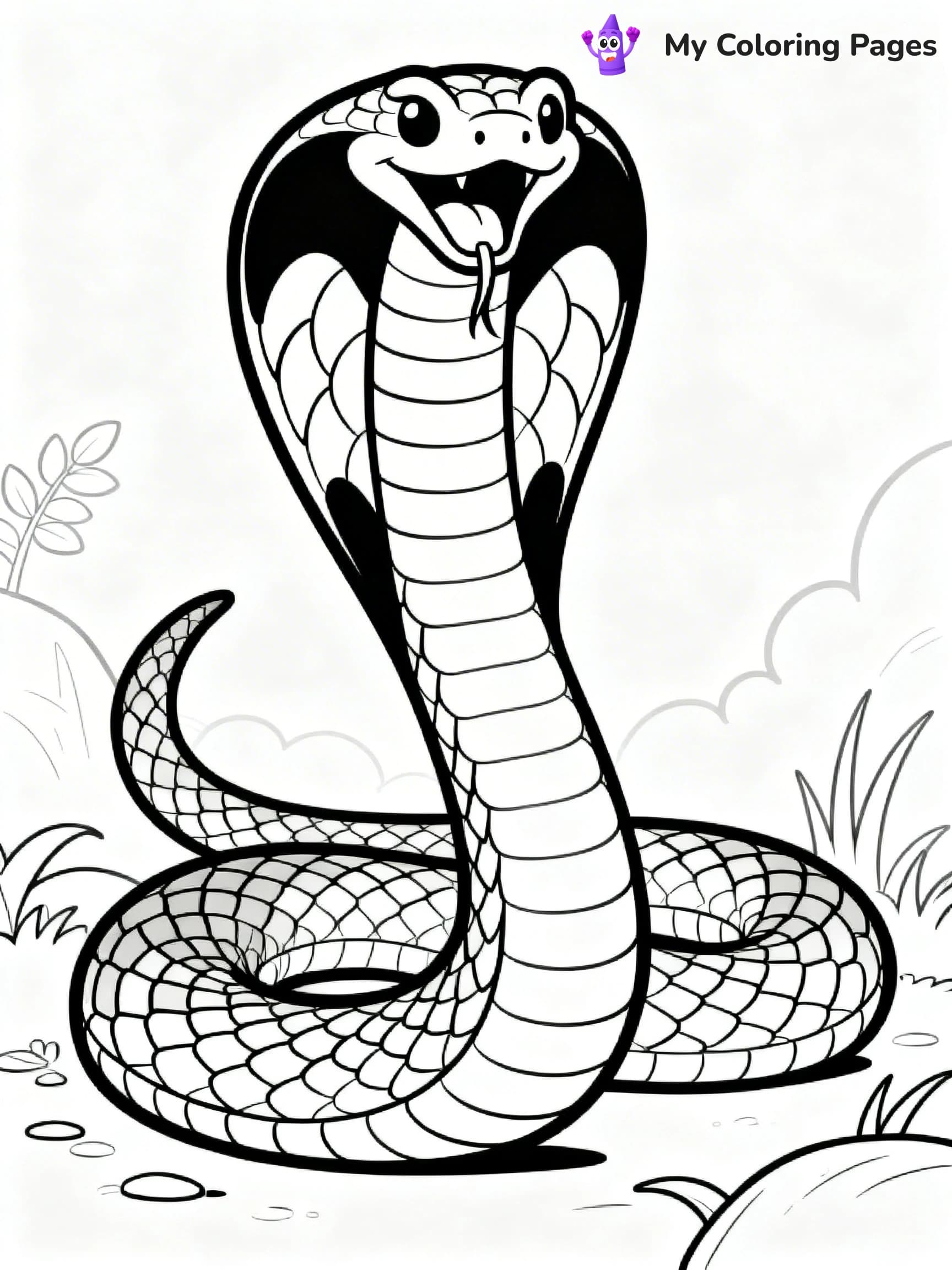 King Cobra Coloring Pages - 19