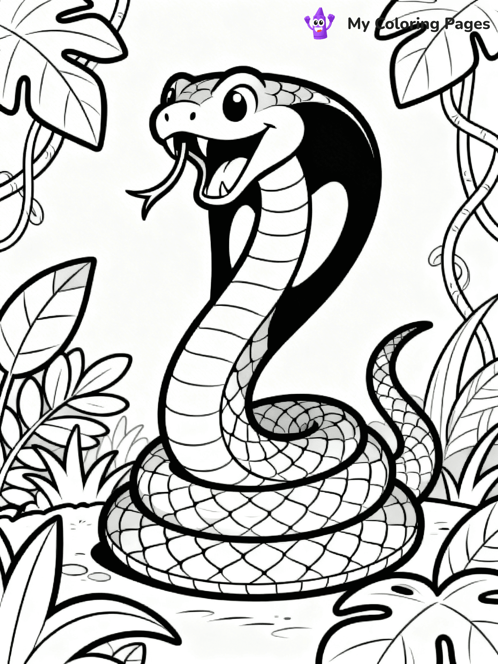 King Cobra Coloring Pages - 17
