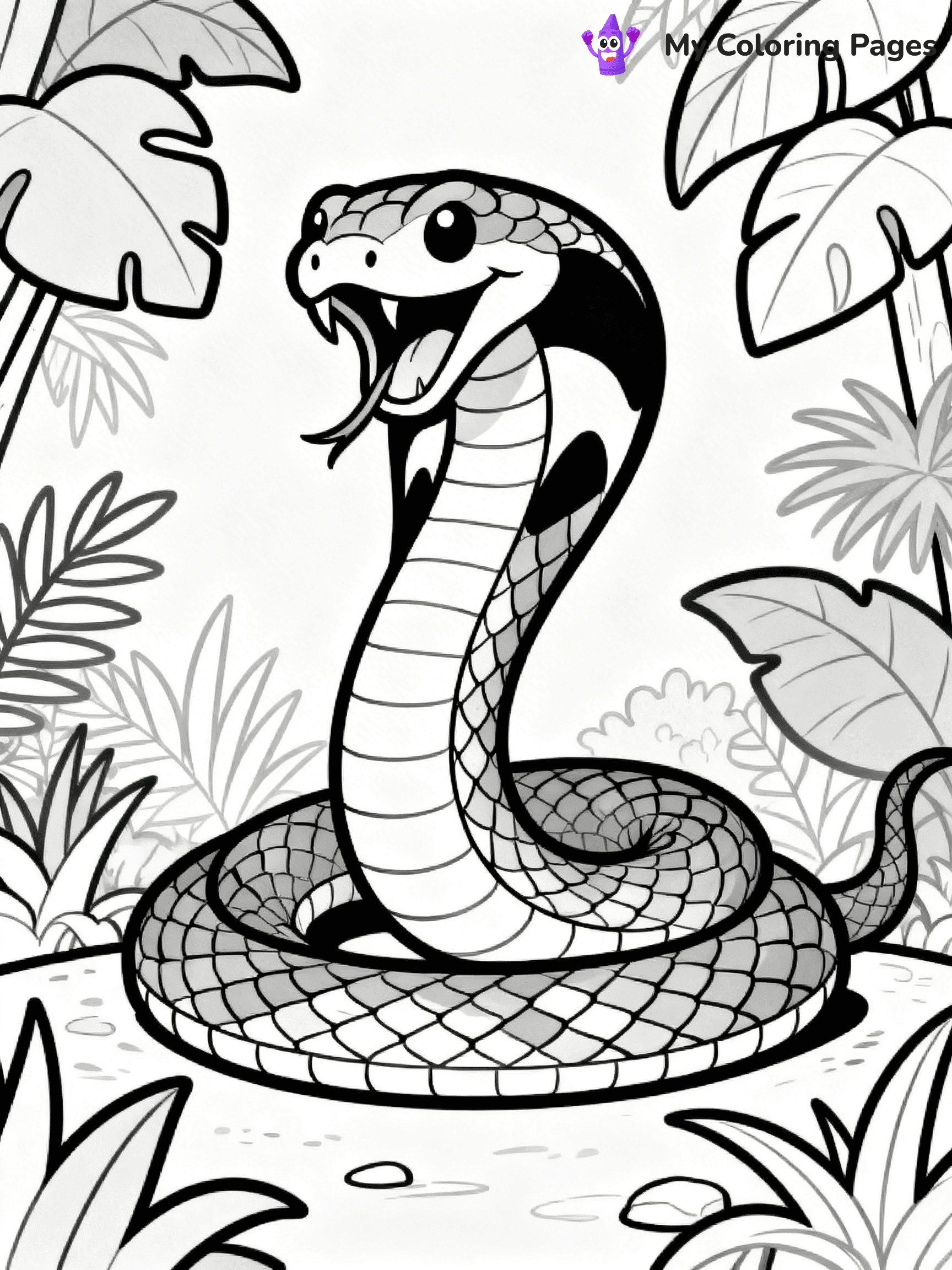 King Cobra Coloring Pages - 16