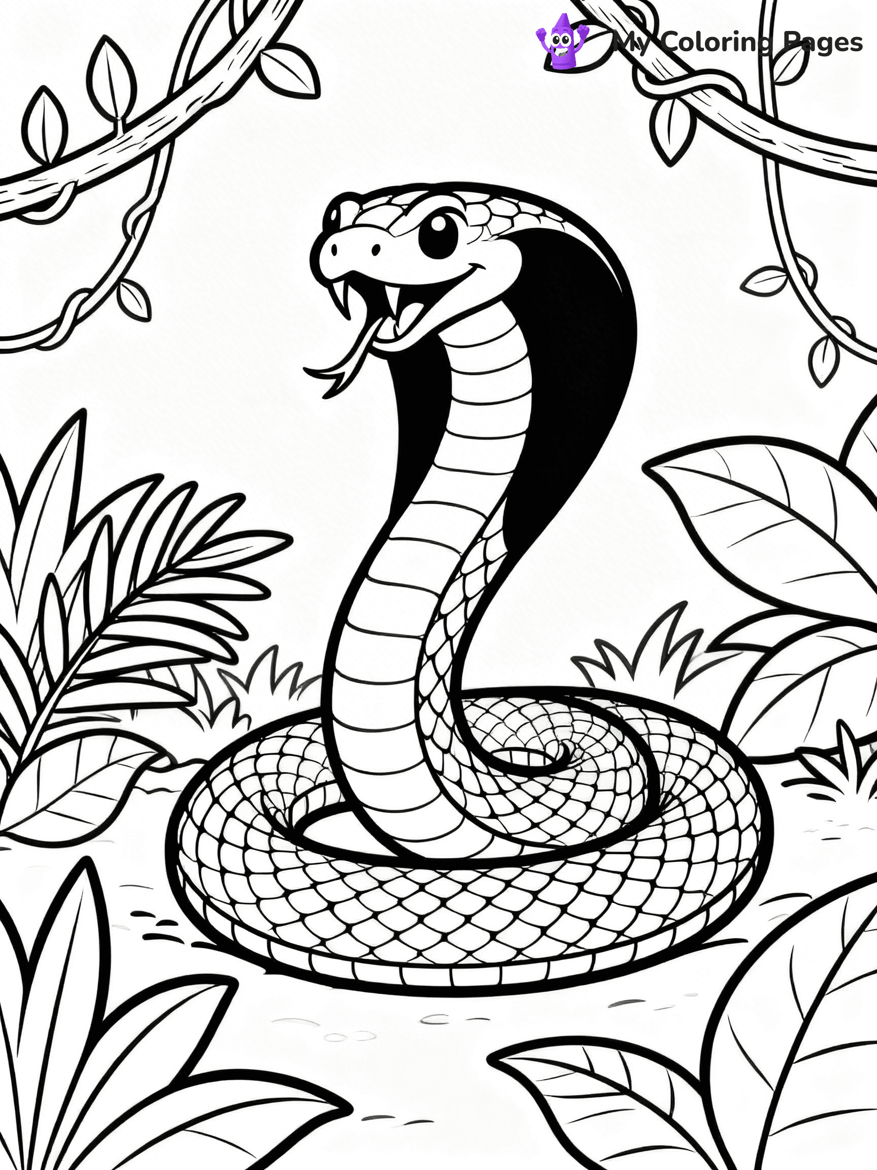 King Cobra Coloring Pages - 15