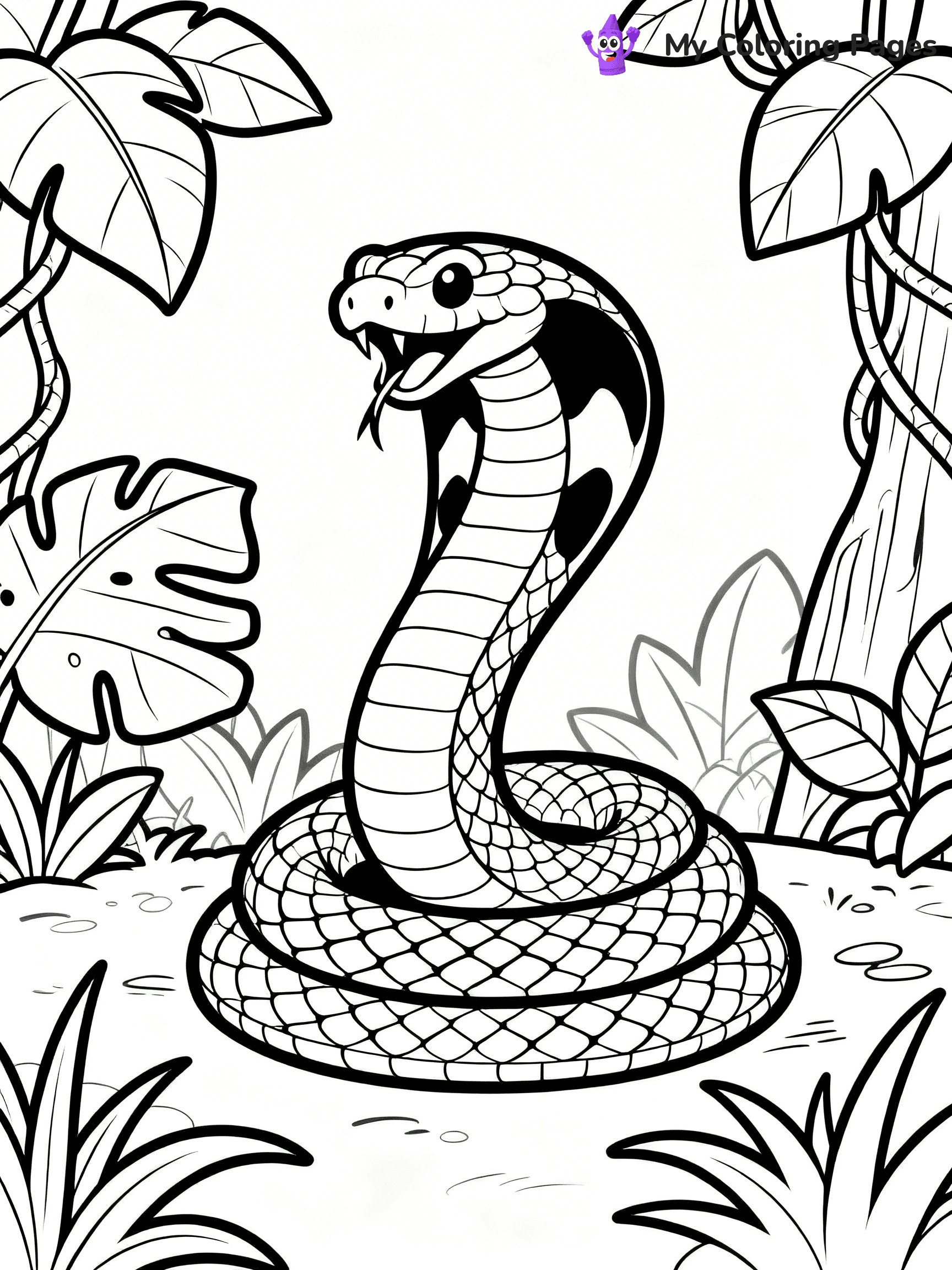 King Cobra Coloring Pages - 14