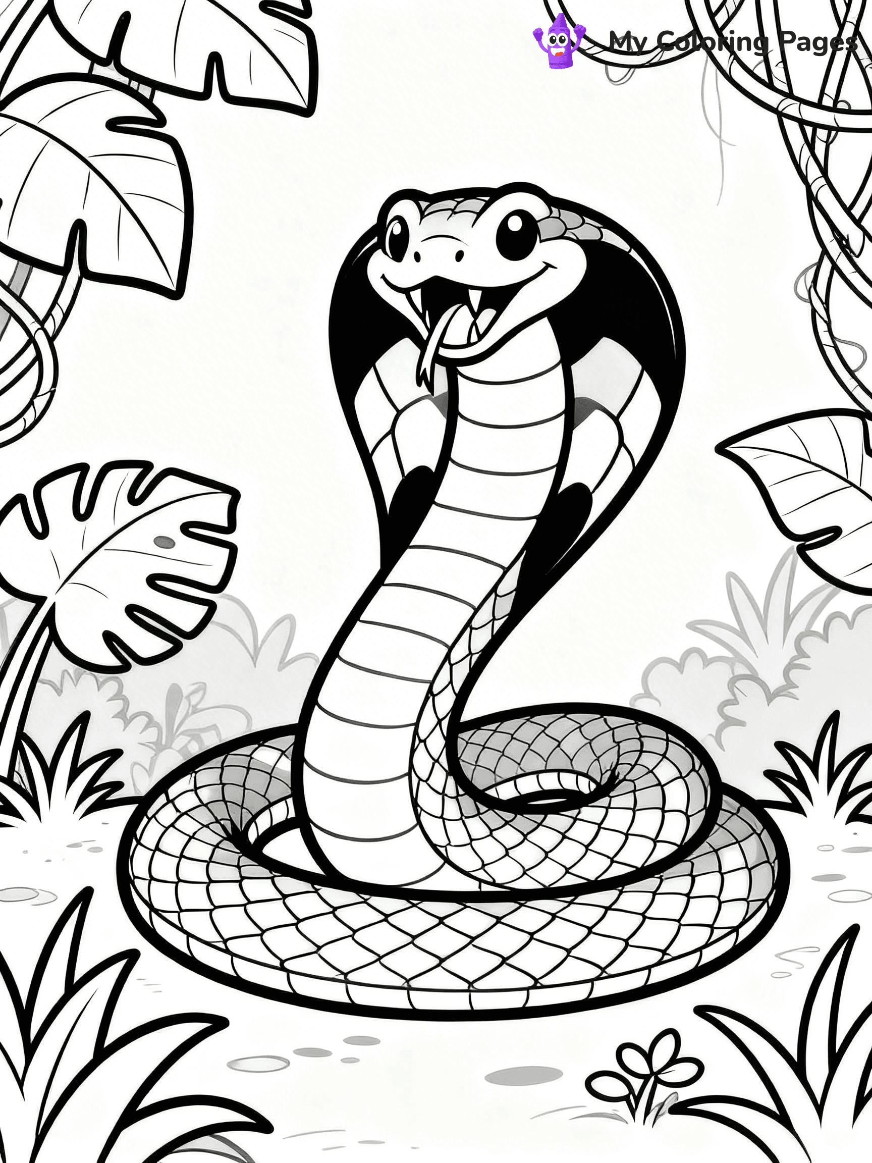 King Cobra Coloring Pages - 13