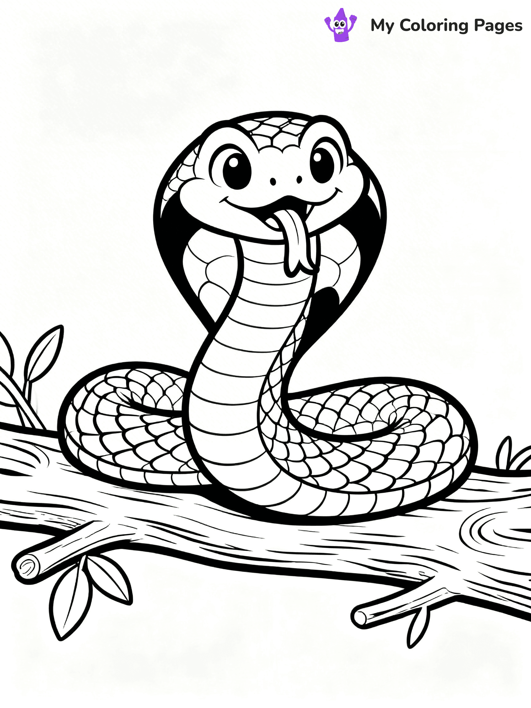 King Cobra Coloring Pages - 11