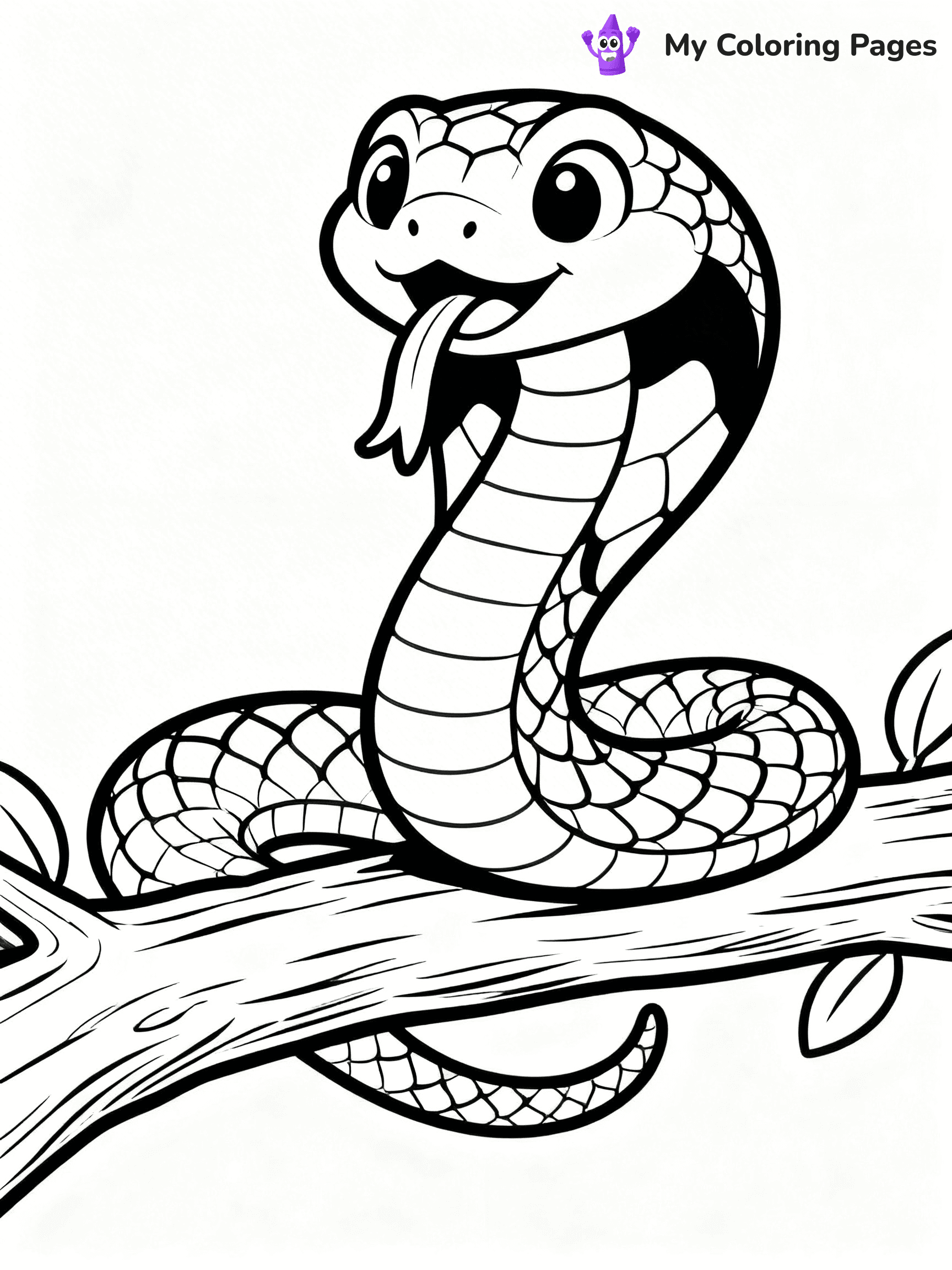 King Cobra Coloring Pages - 10