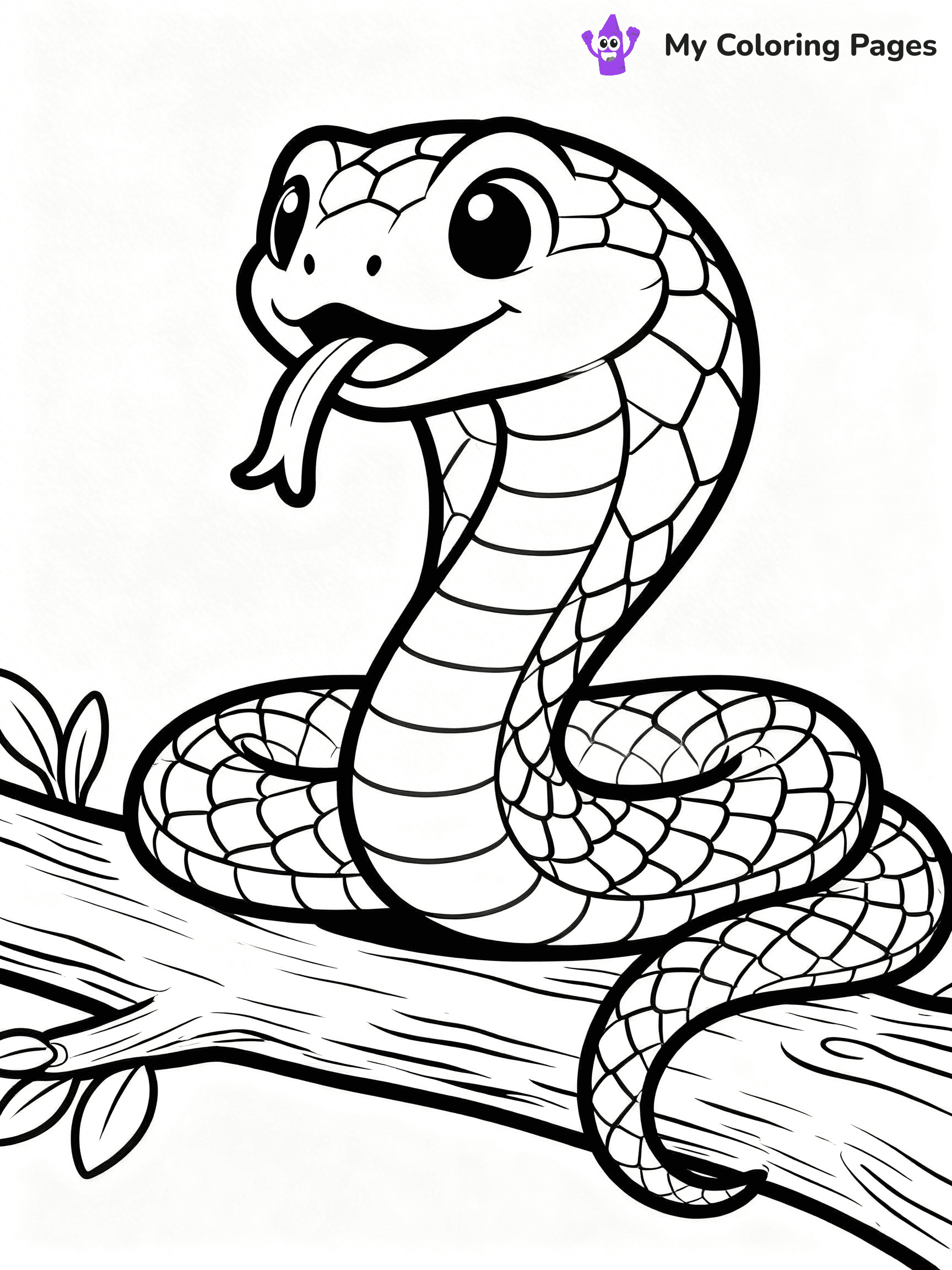King Cobra Coloring Pages - 9