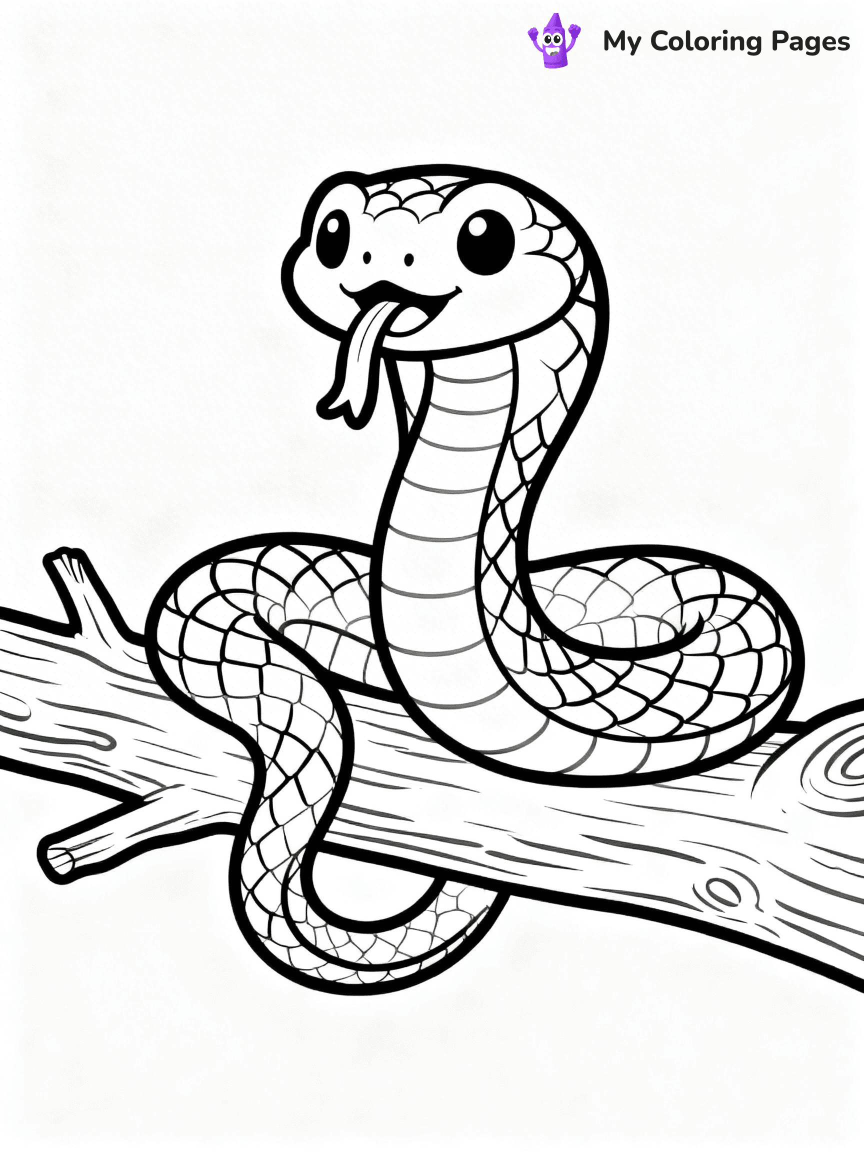 King Cobra Coloring Pages - 8