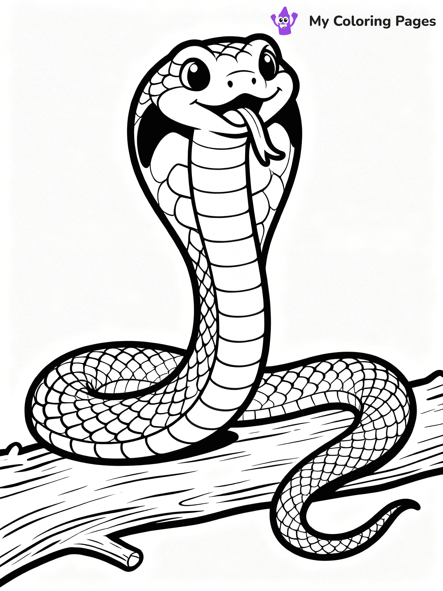 King Cobra Coloring Pages - 5