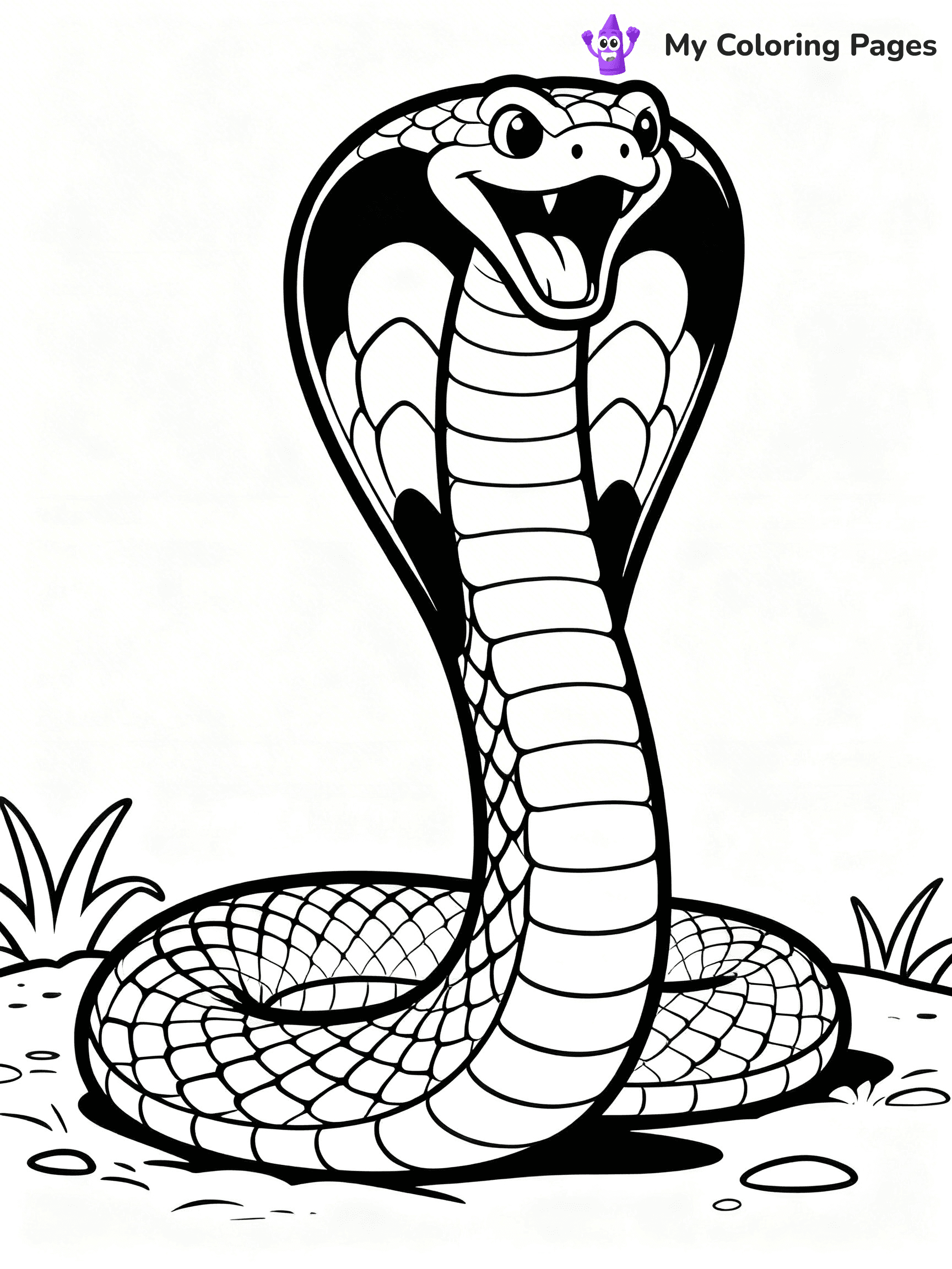 King Cobra Coloring Pages - 4